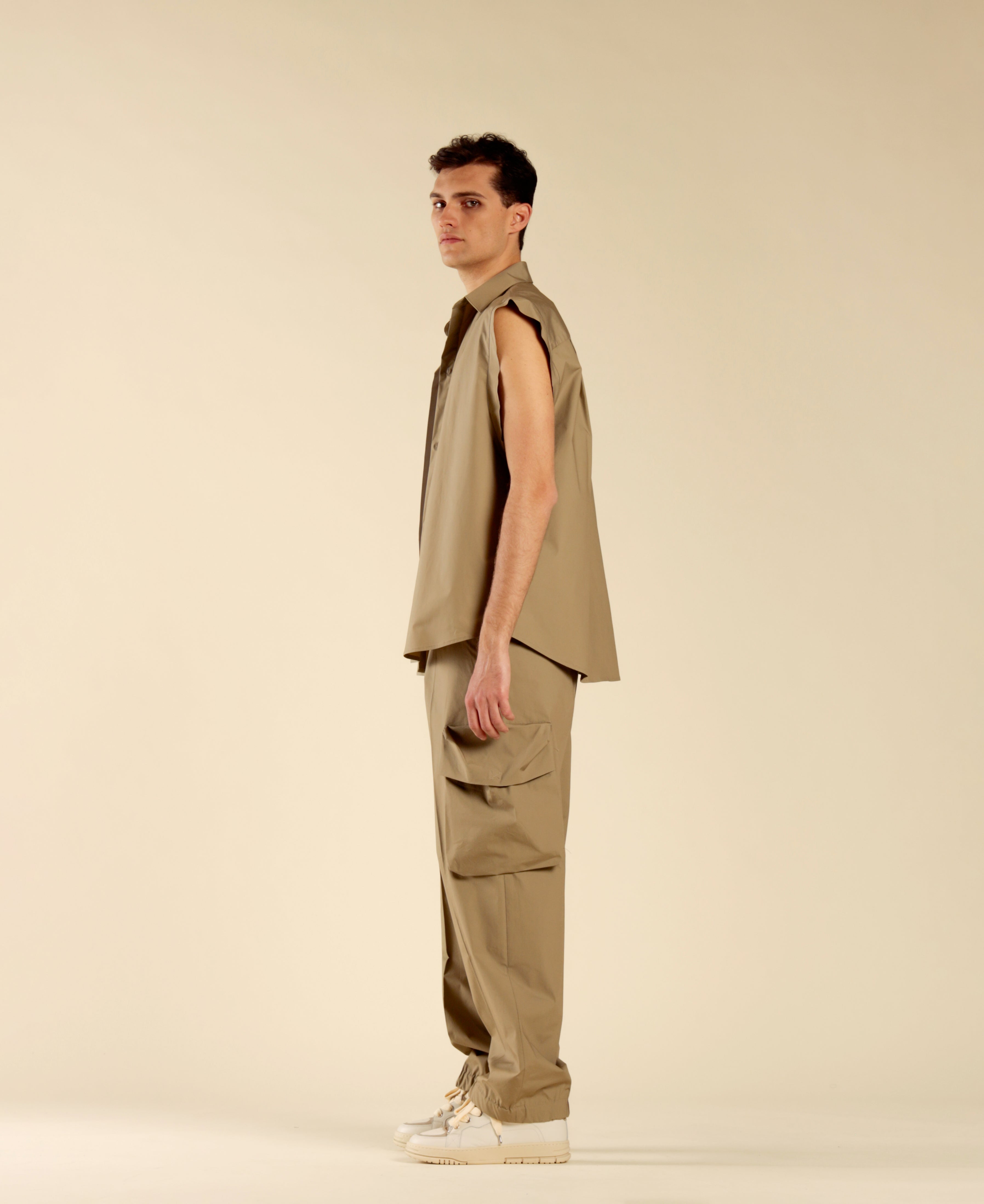 Pantalone cargo in cotone - Verde