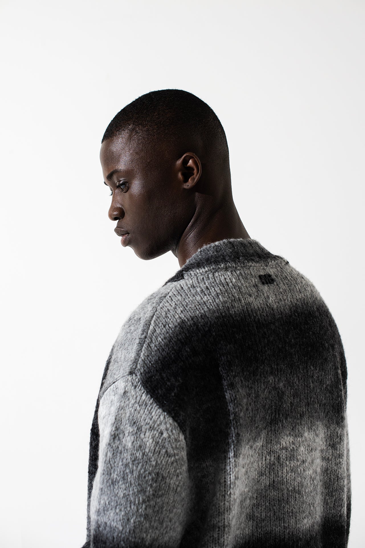 Gilet en laine à motifs tie-dye