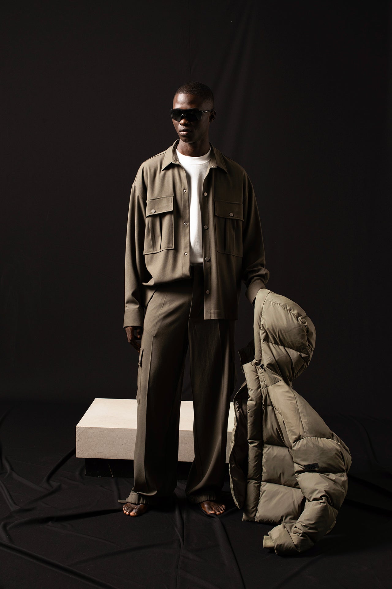 Chemise à poches - Verte