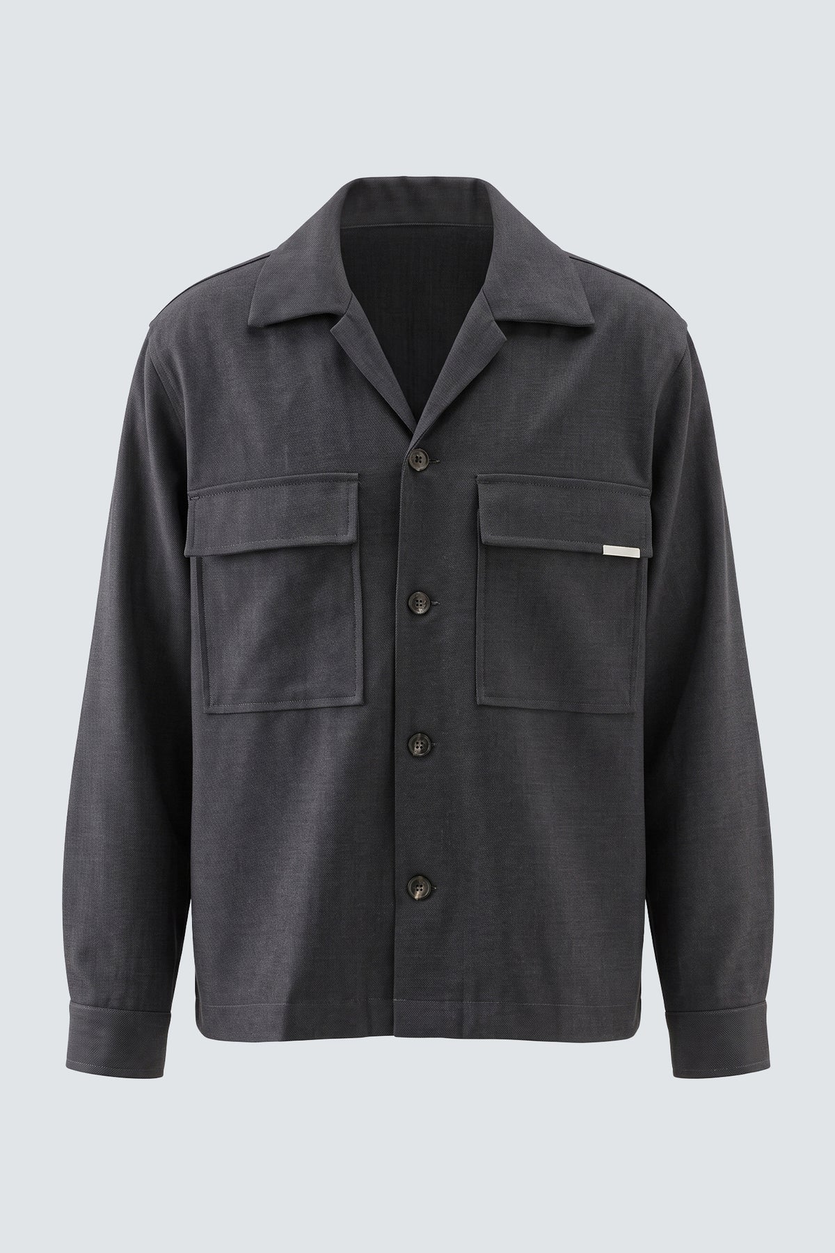 Overshirt con tasconi - Grigio