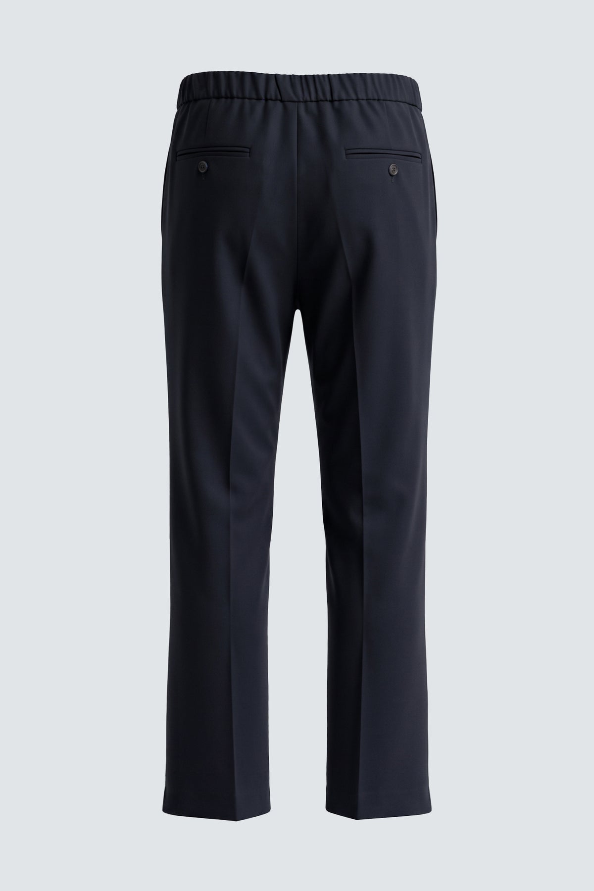 Pantaloni dritti con elastico - Blu