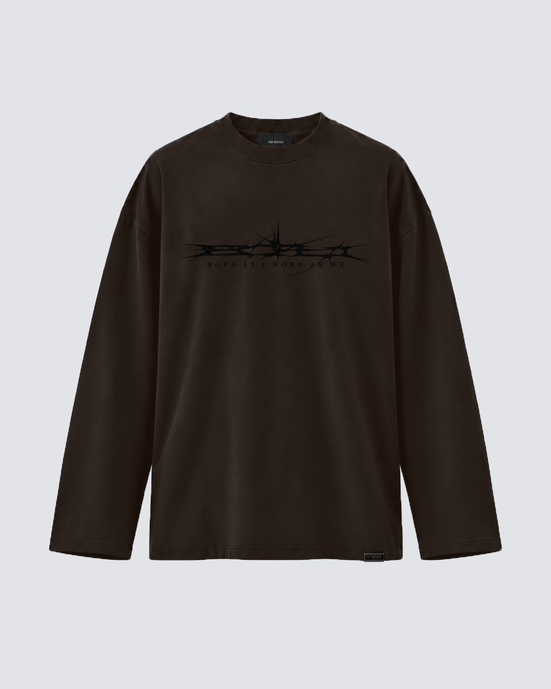 T-shirt in jersey con logo - Moro