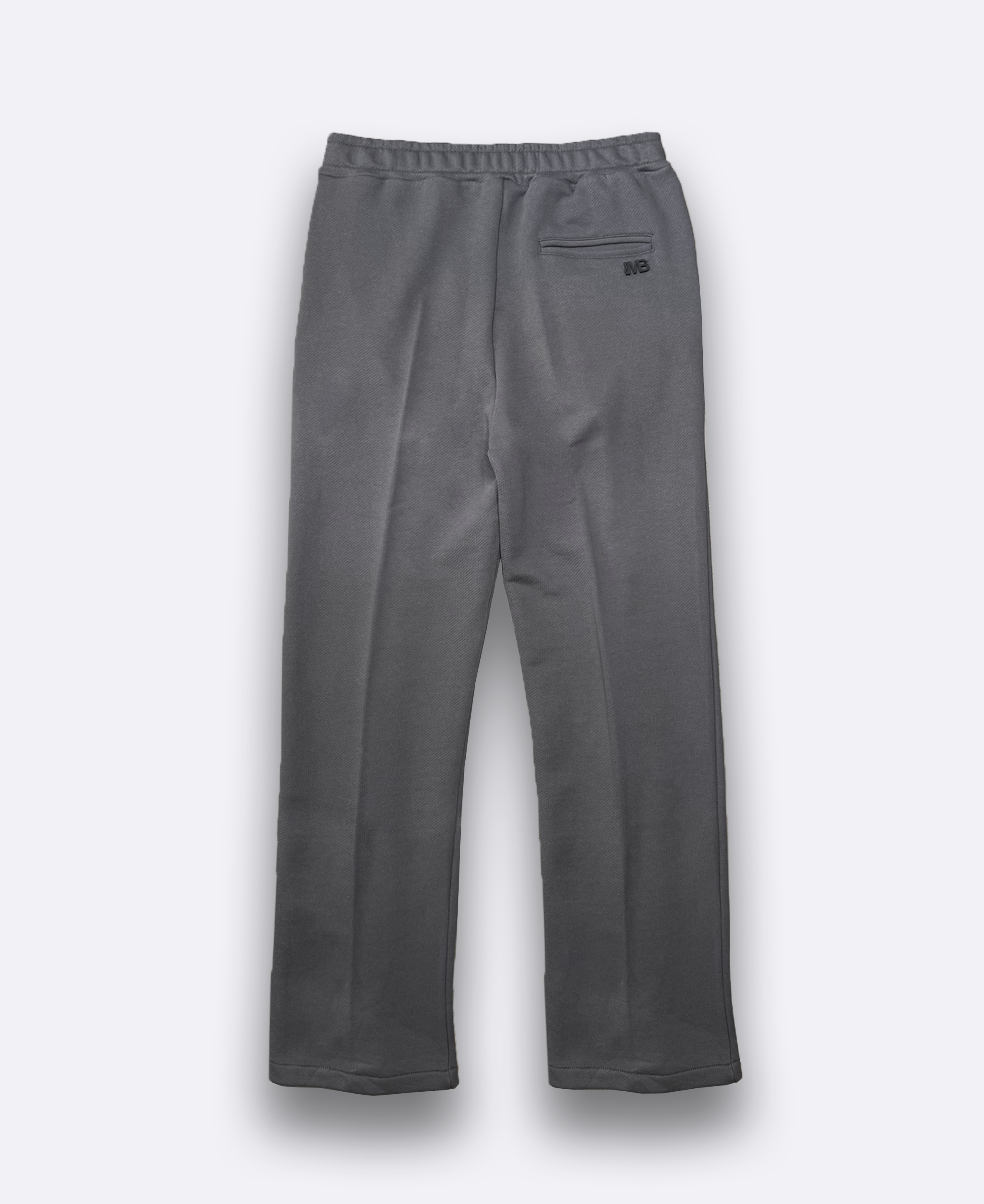 Pantalone in felpa di cotone fondo ampio - Piombo