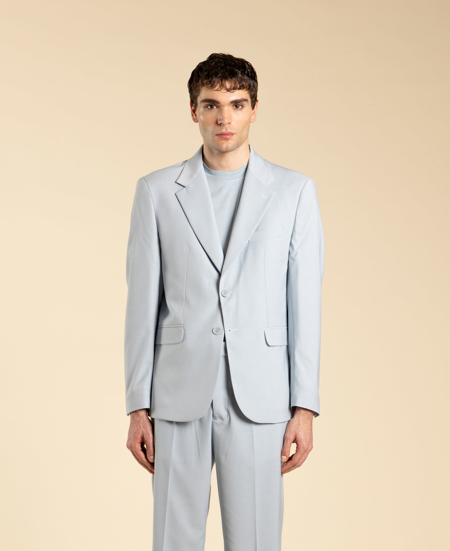 Veste à simple boutonnage - Poudre