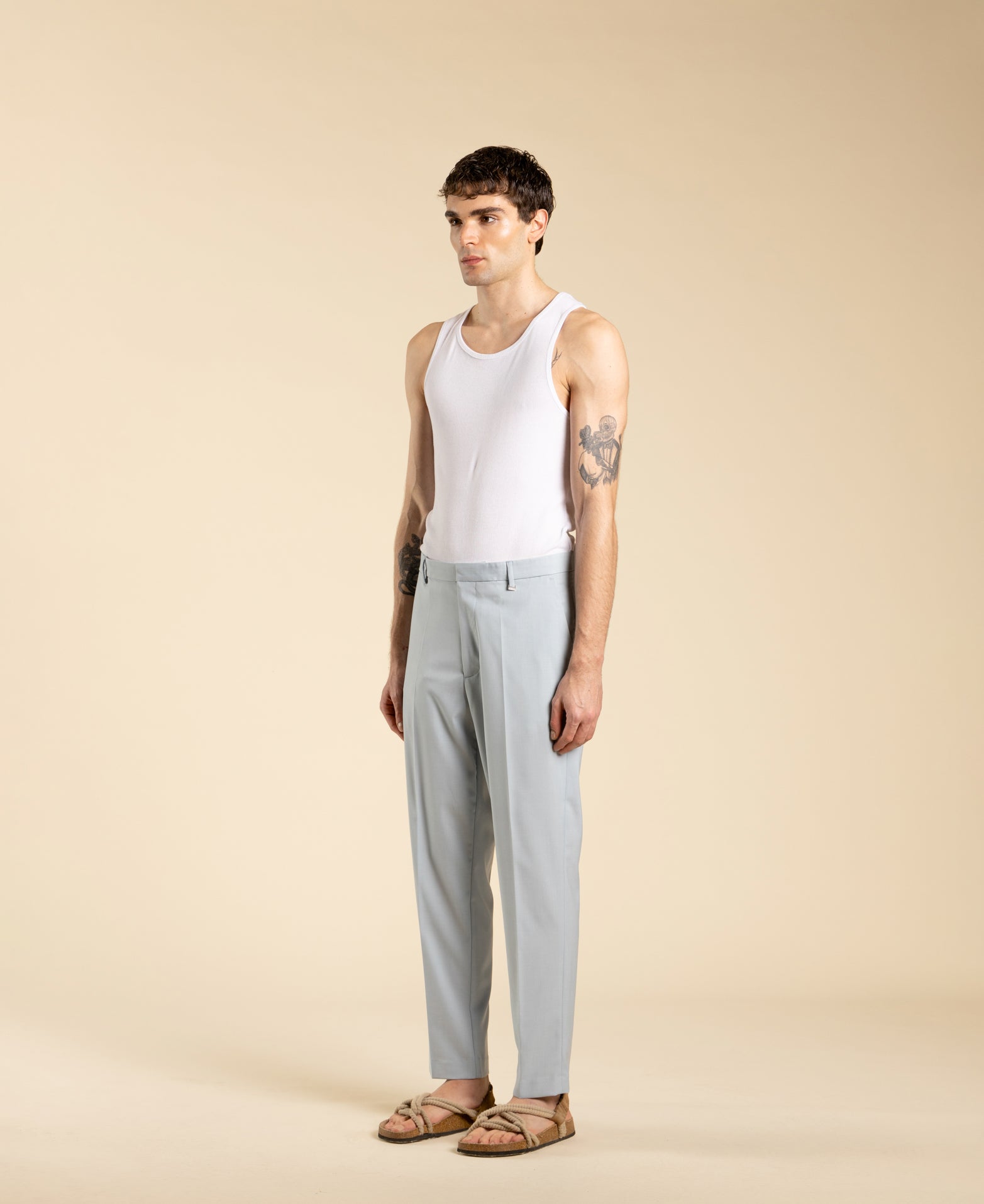 Pantalon coupe classique avec poche américaine - Gris anthracite