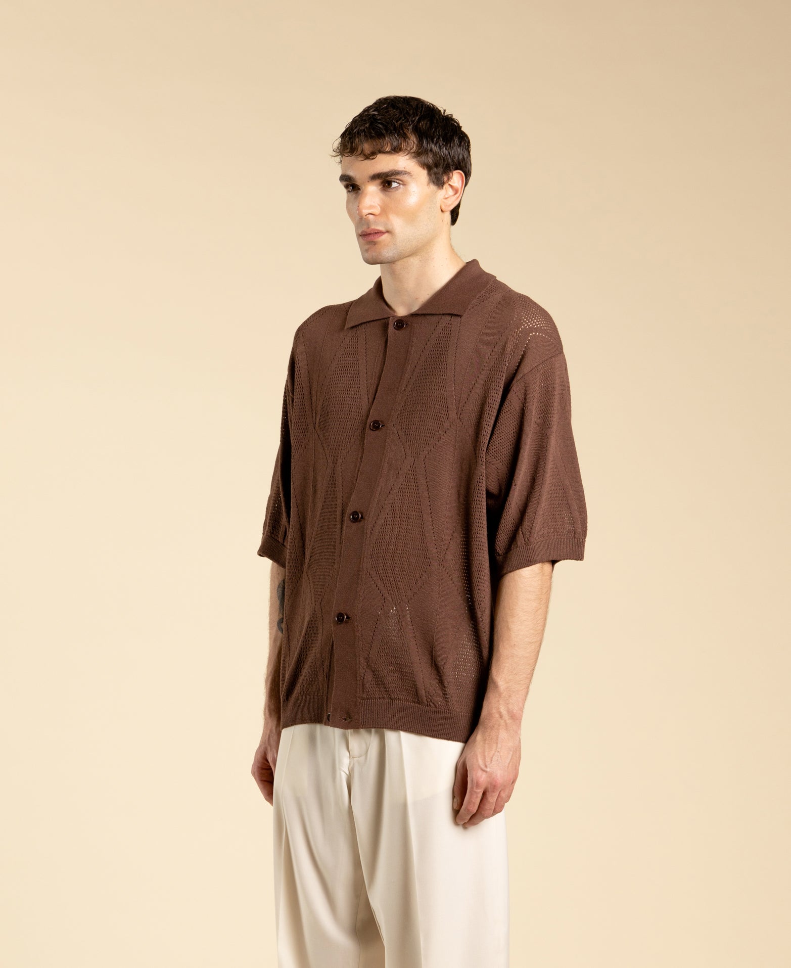 Gilet en maille de coton - Moro