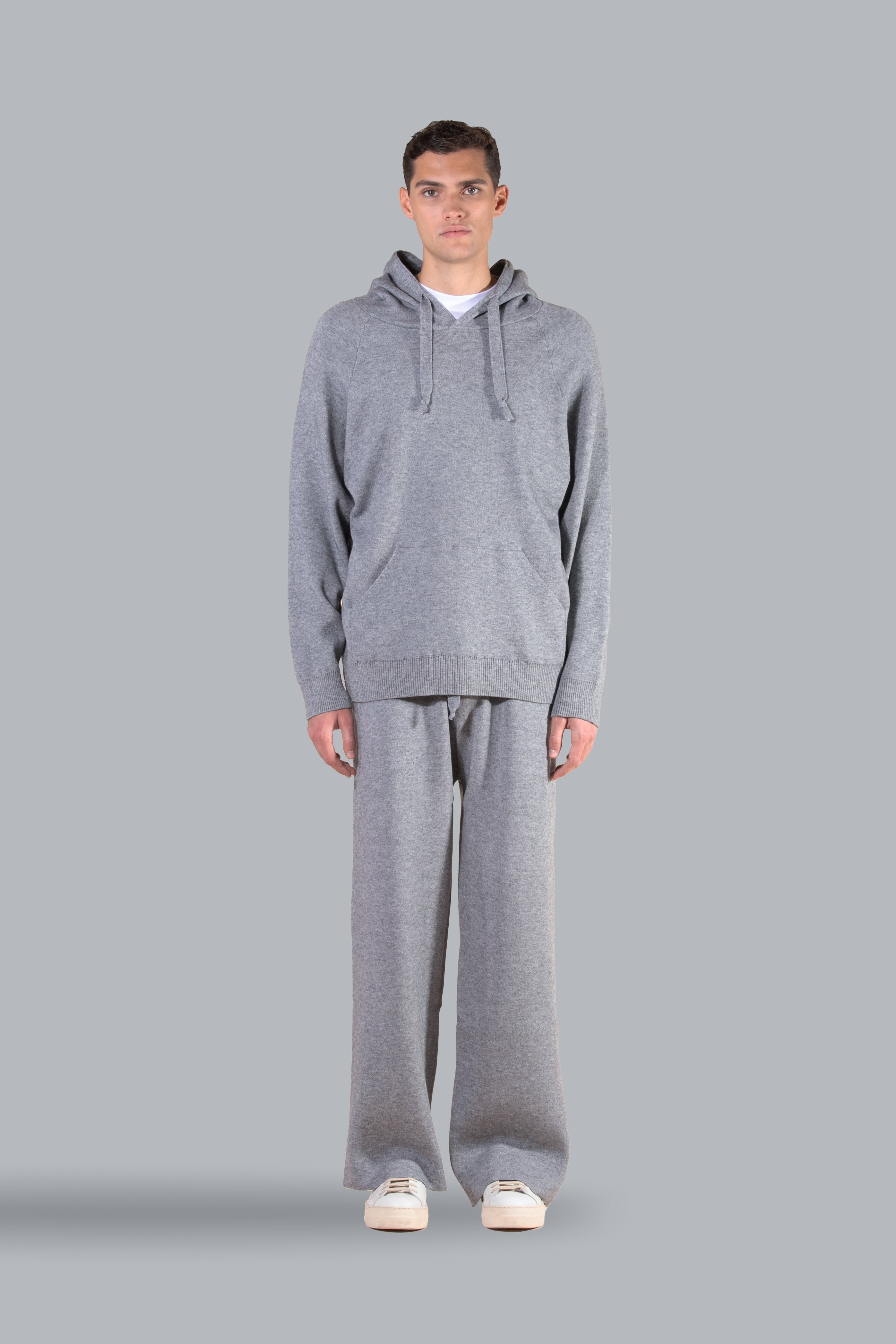 Pantalon large en viscose - Gris