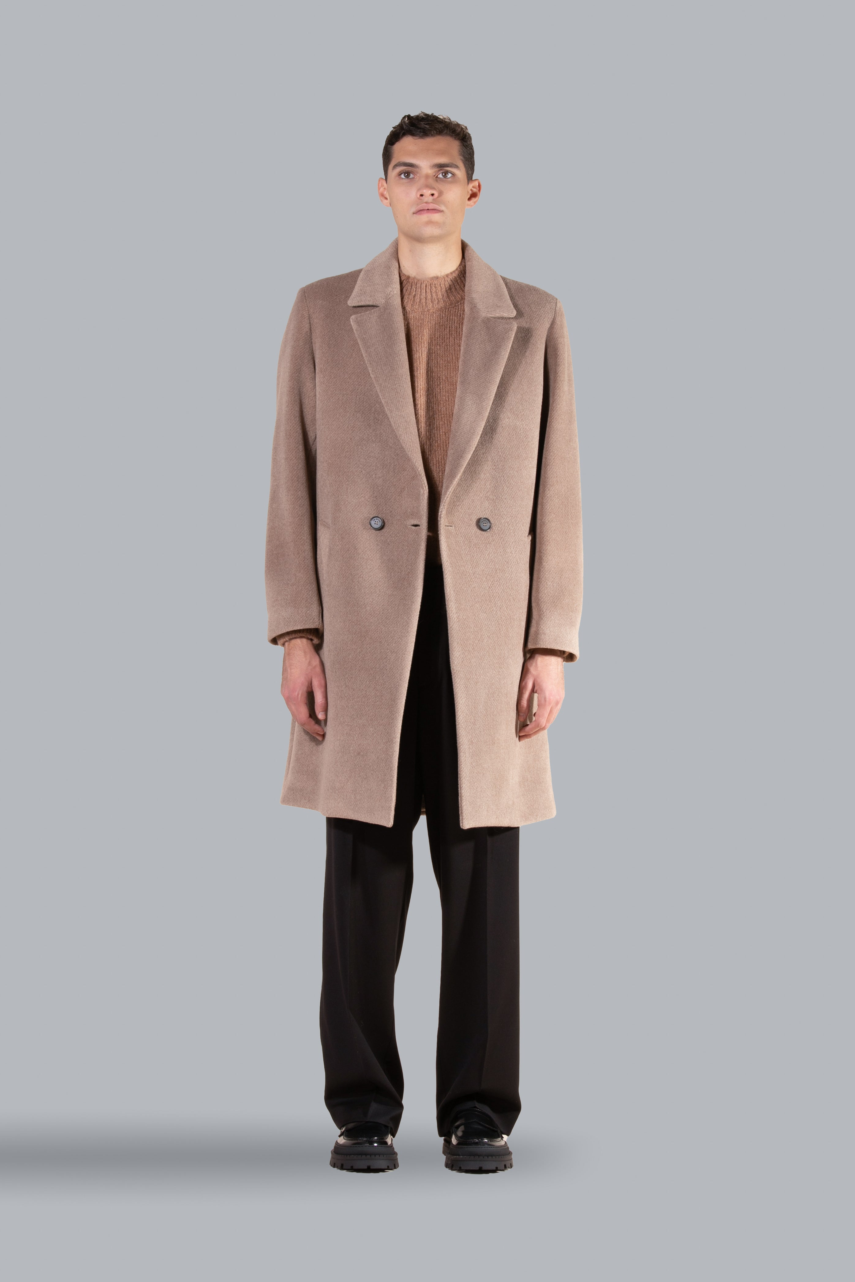 Manteau coupe oversize - Beige