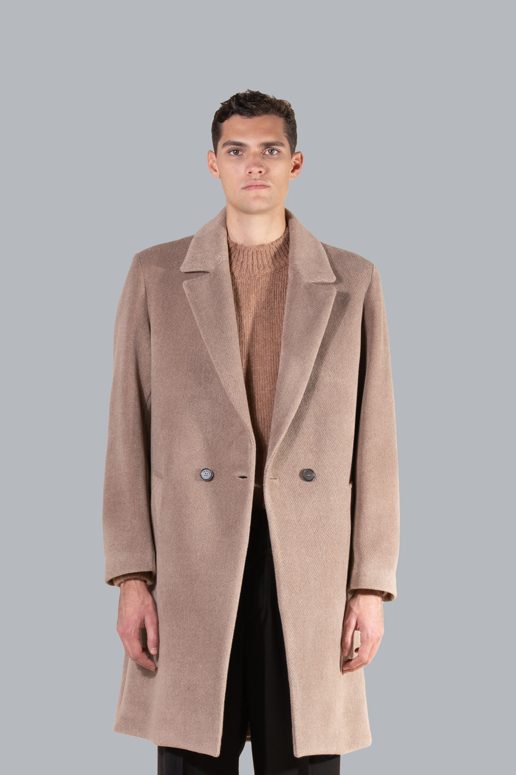 Manteau coupe oversize - Beige