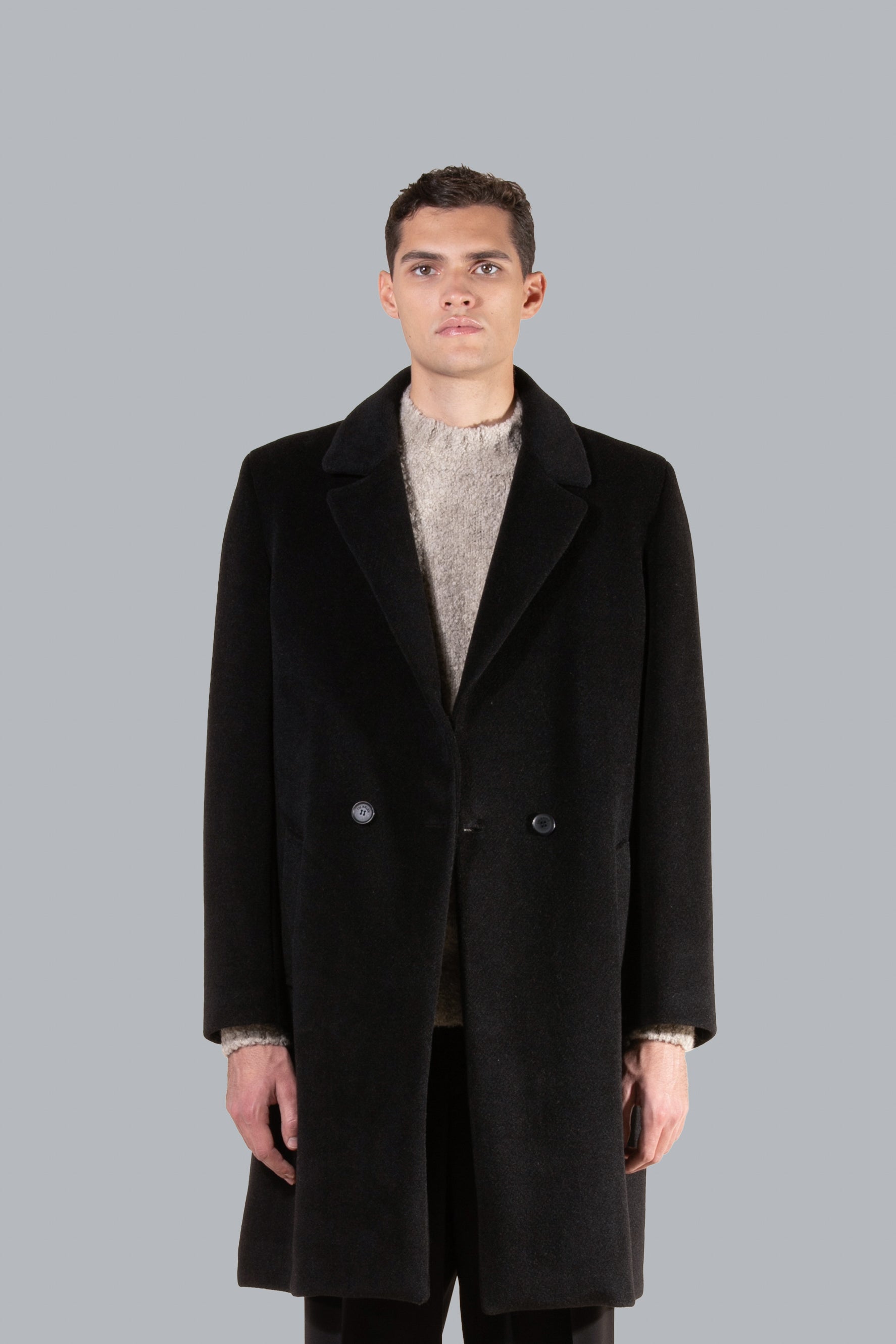 Manteau coupe oversize - Noir