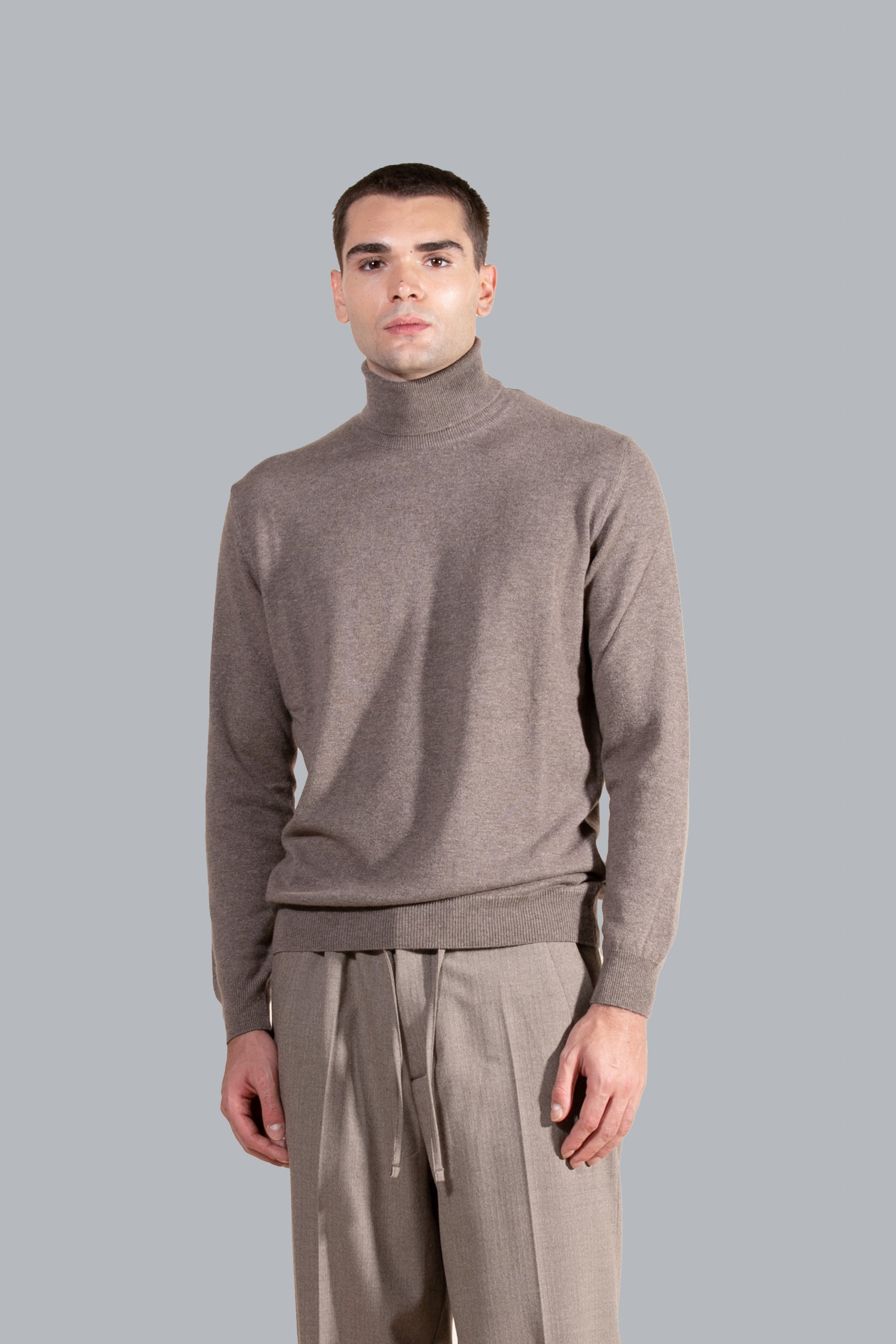 Pull à col roulé en cachemire mélangé - Moro