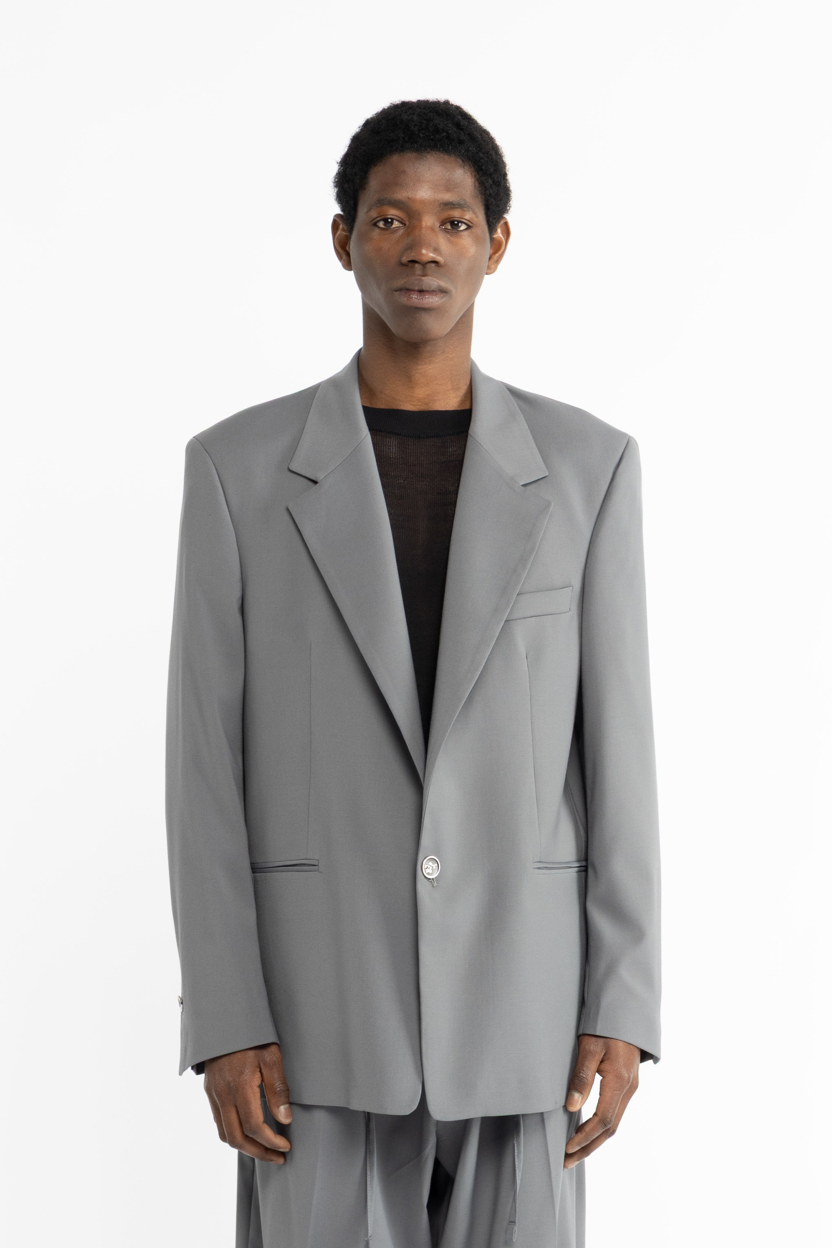 Giacca da abito oversize - Grigio