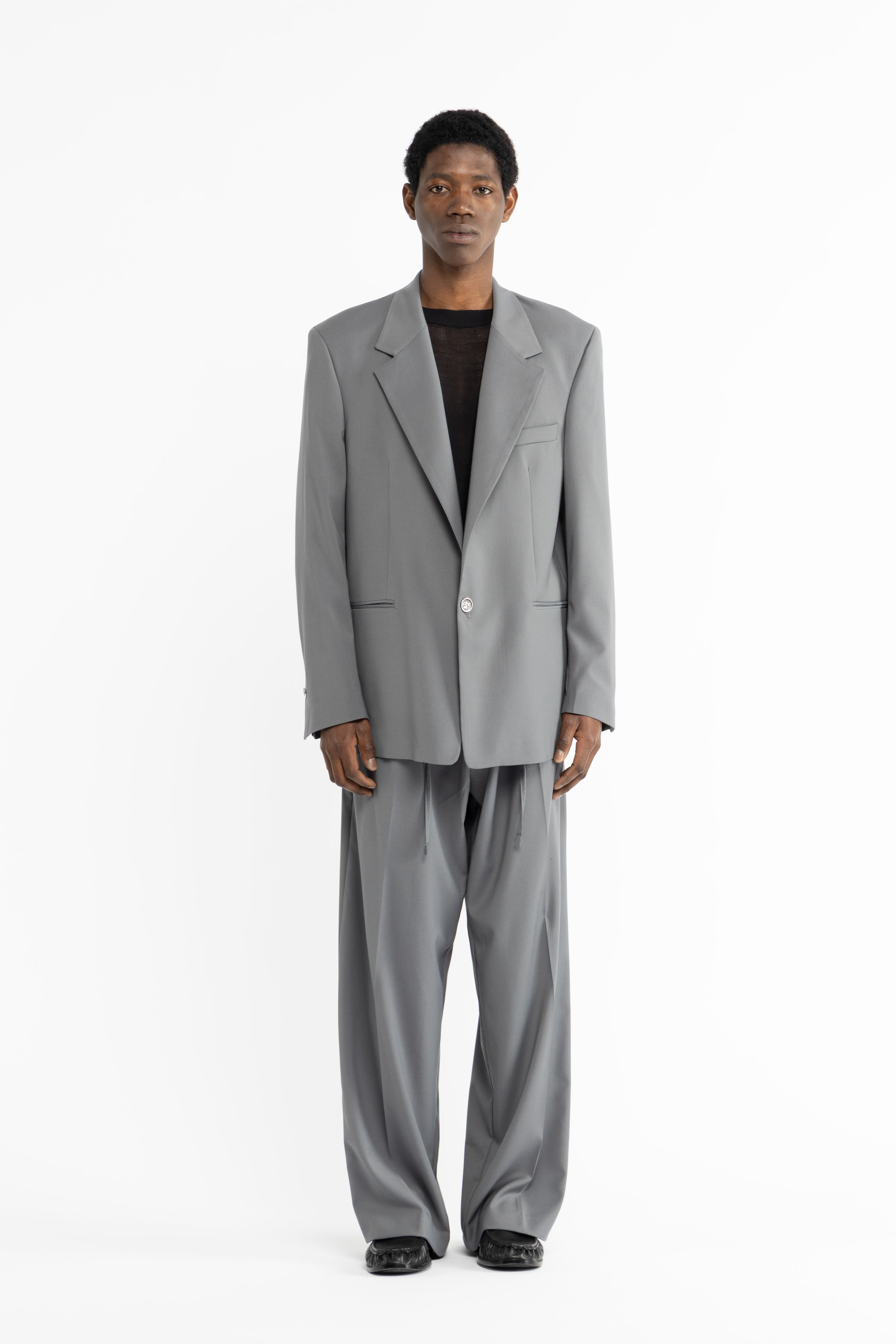 Giacca da abito oversize - Grigio