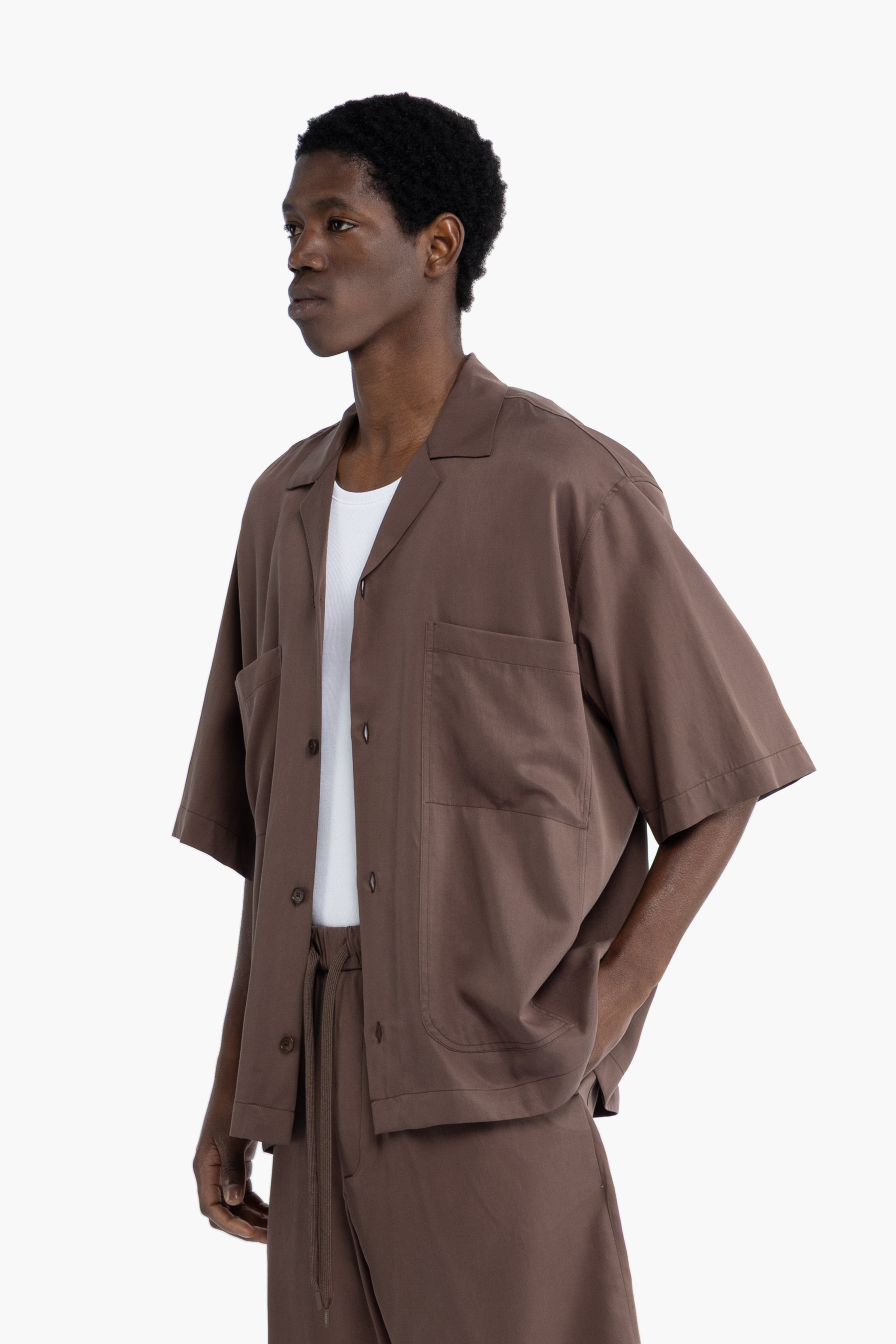 Camicia morbida in lyocell - Moro