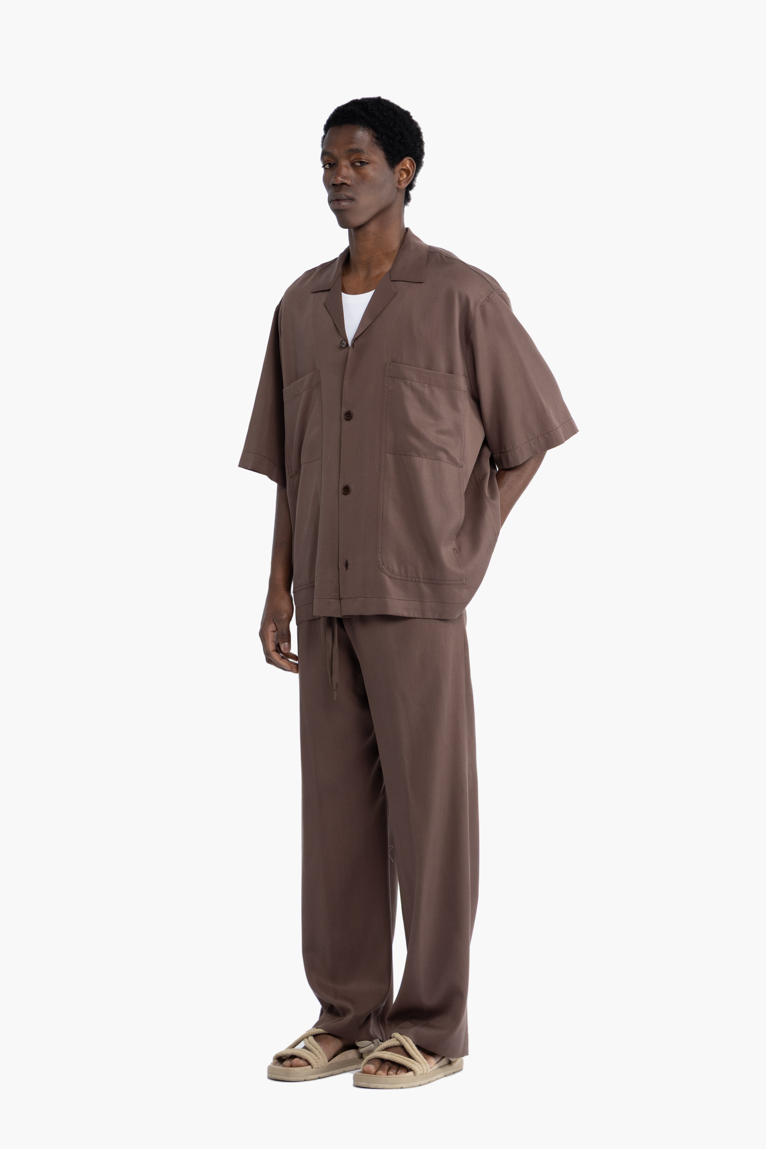 Camicia morbida in lyocell - Moro