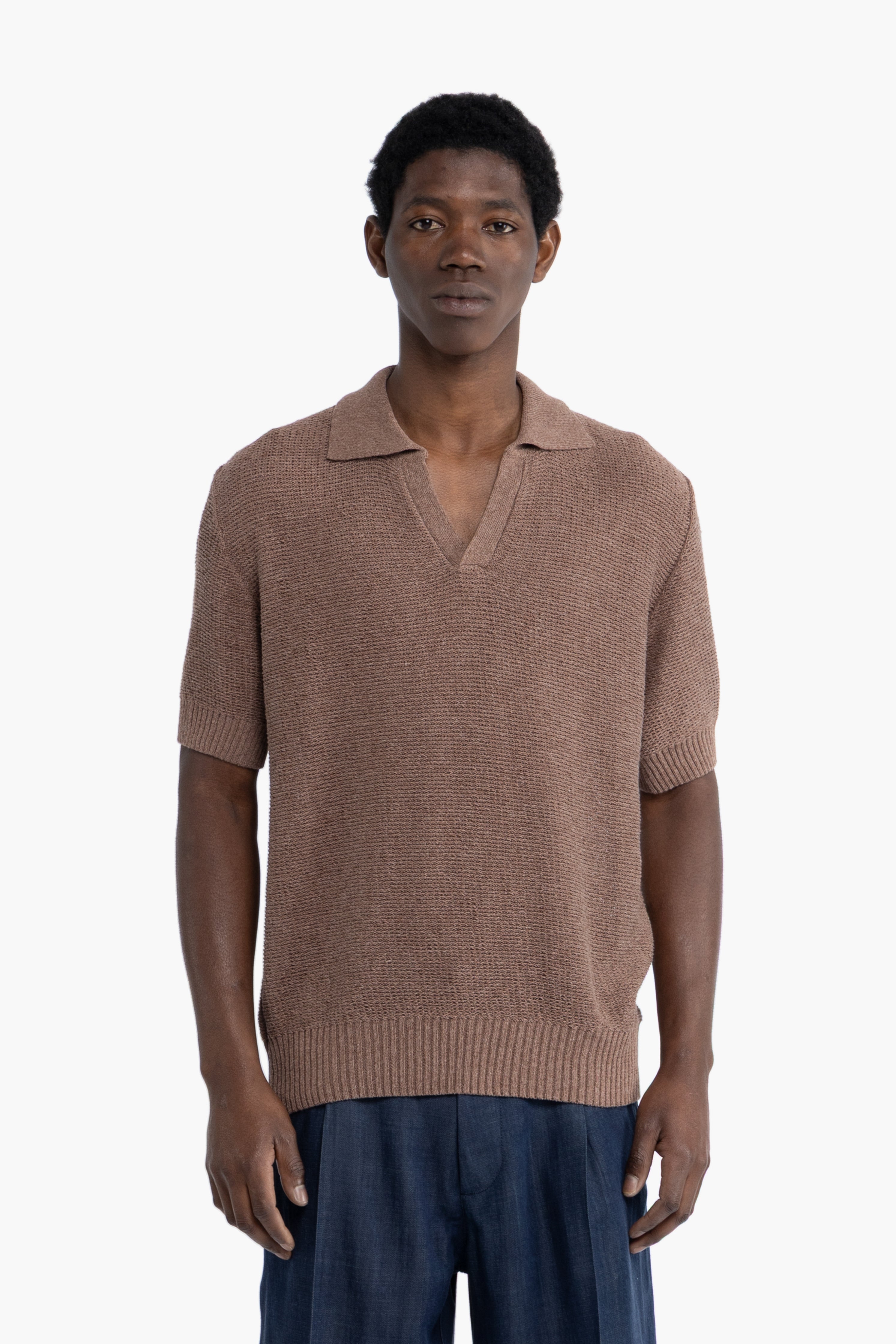 Polo in maglia - Moro