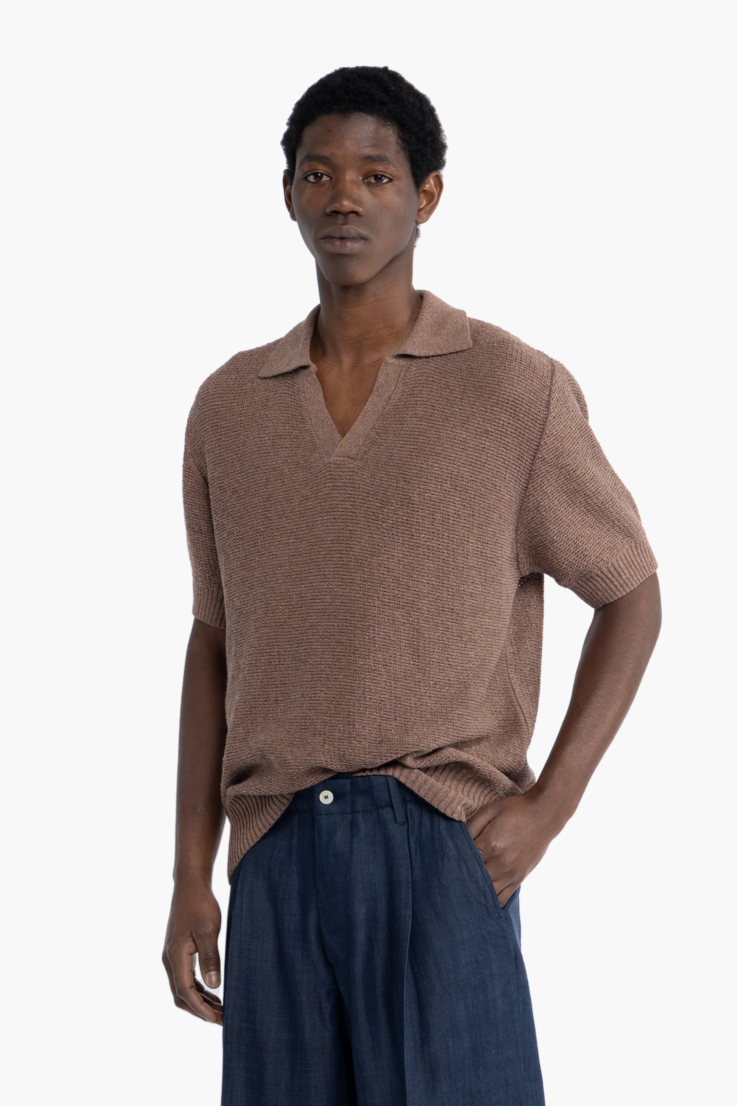 Polo in maglia - Moro