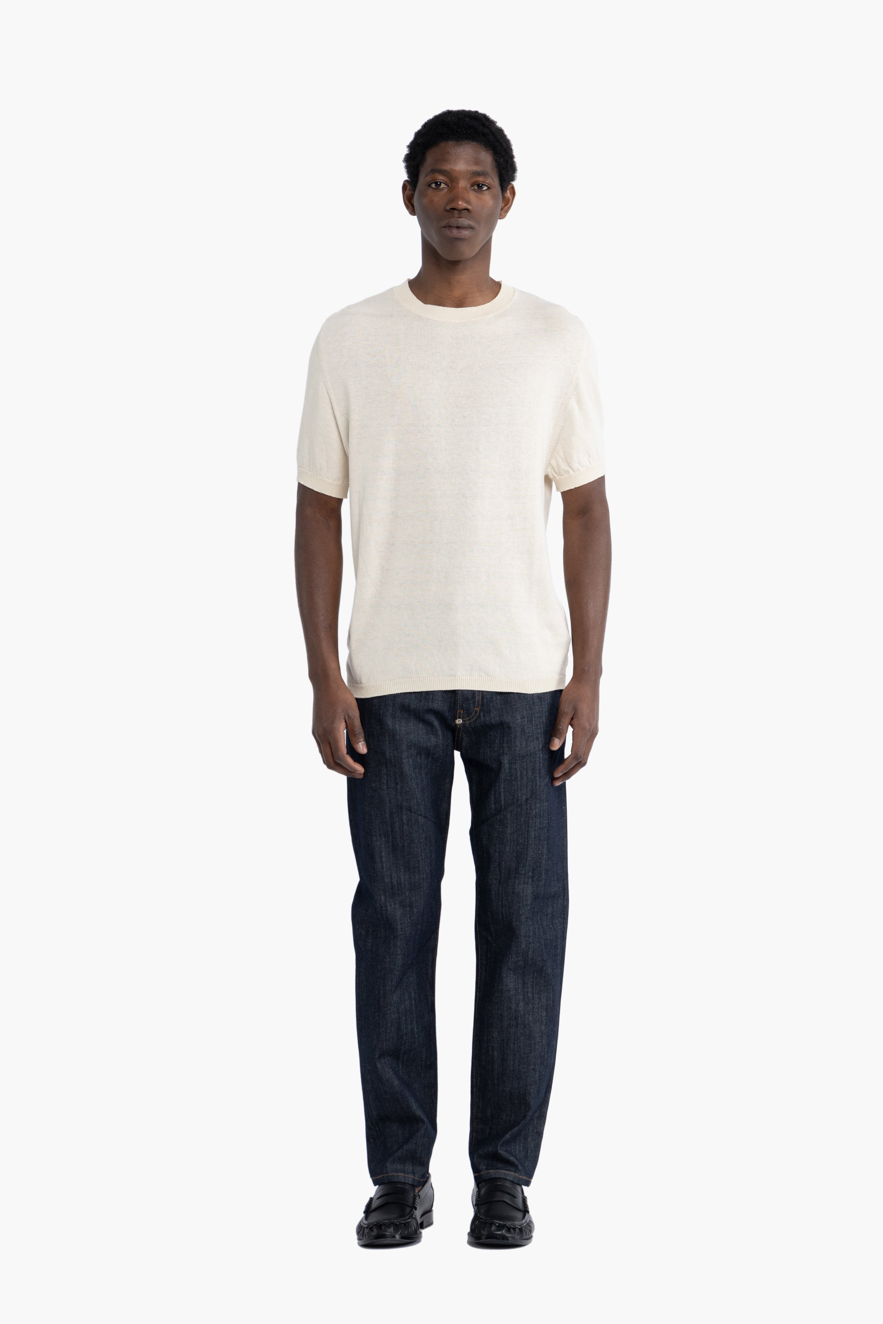Maglia in filo di cotone - Panna