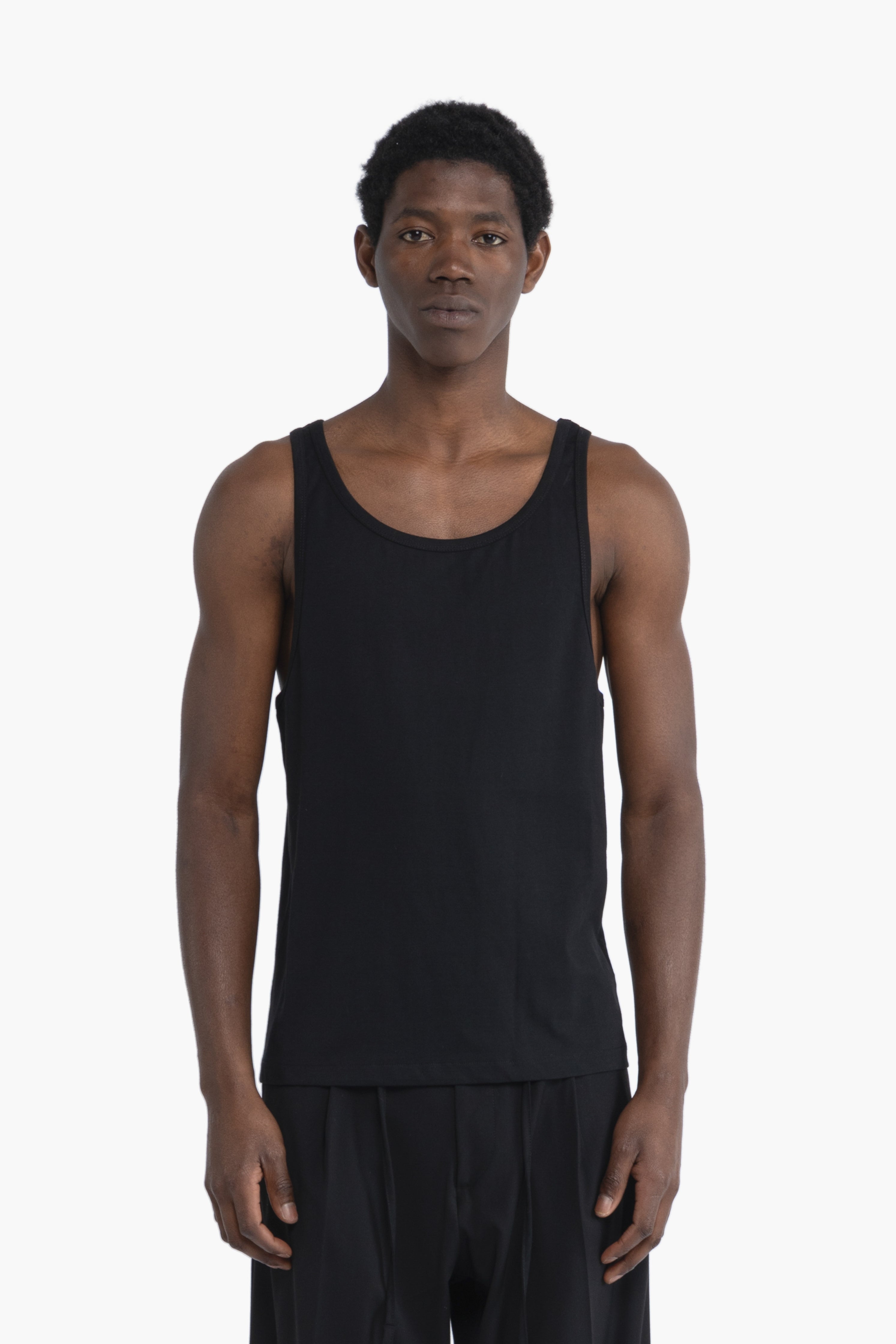 Canotta in cotone - Nero