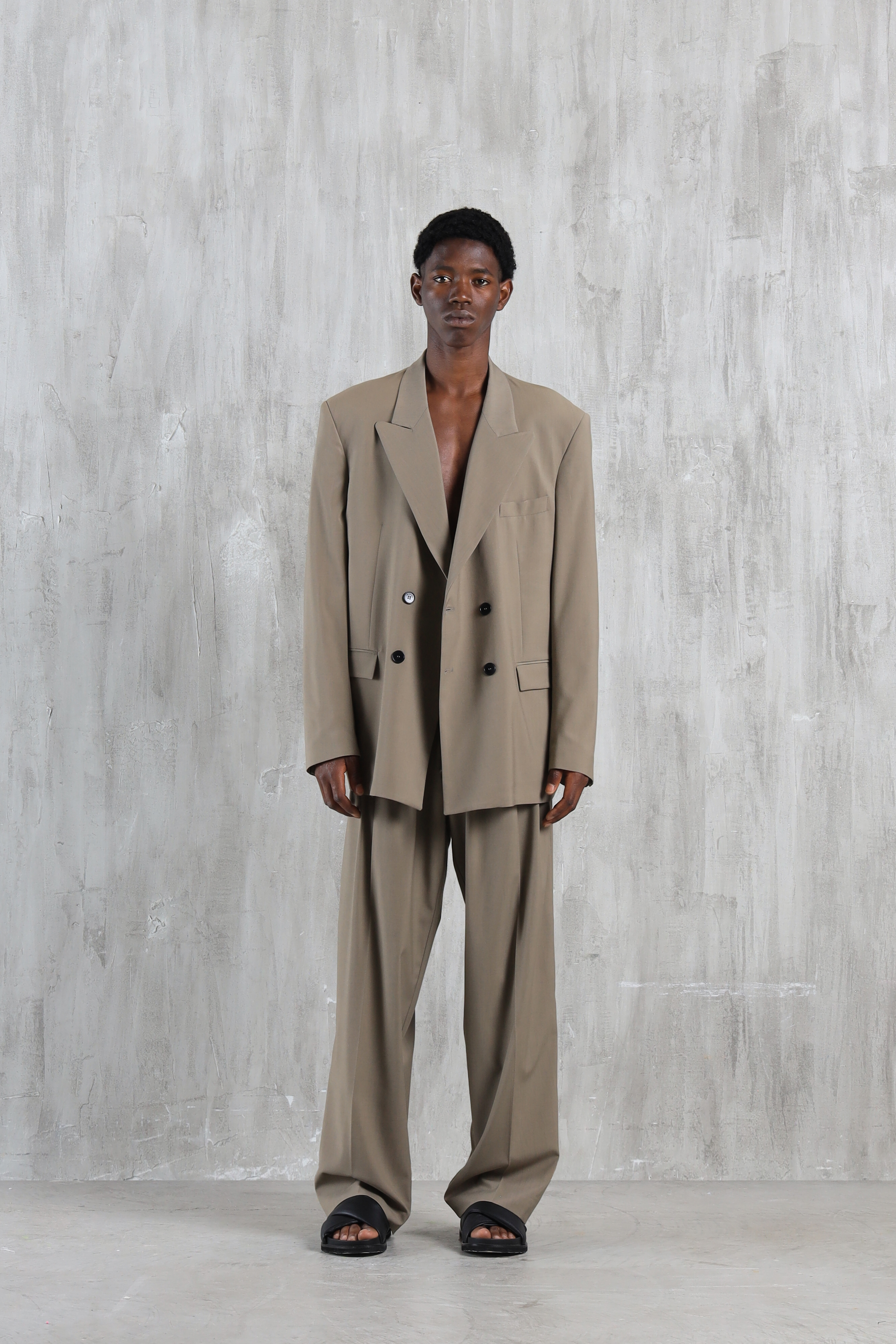 Giacca da abito oversize - Taupe