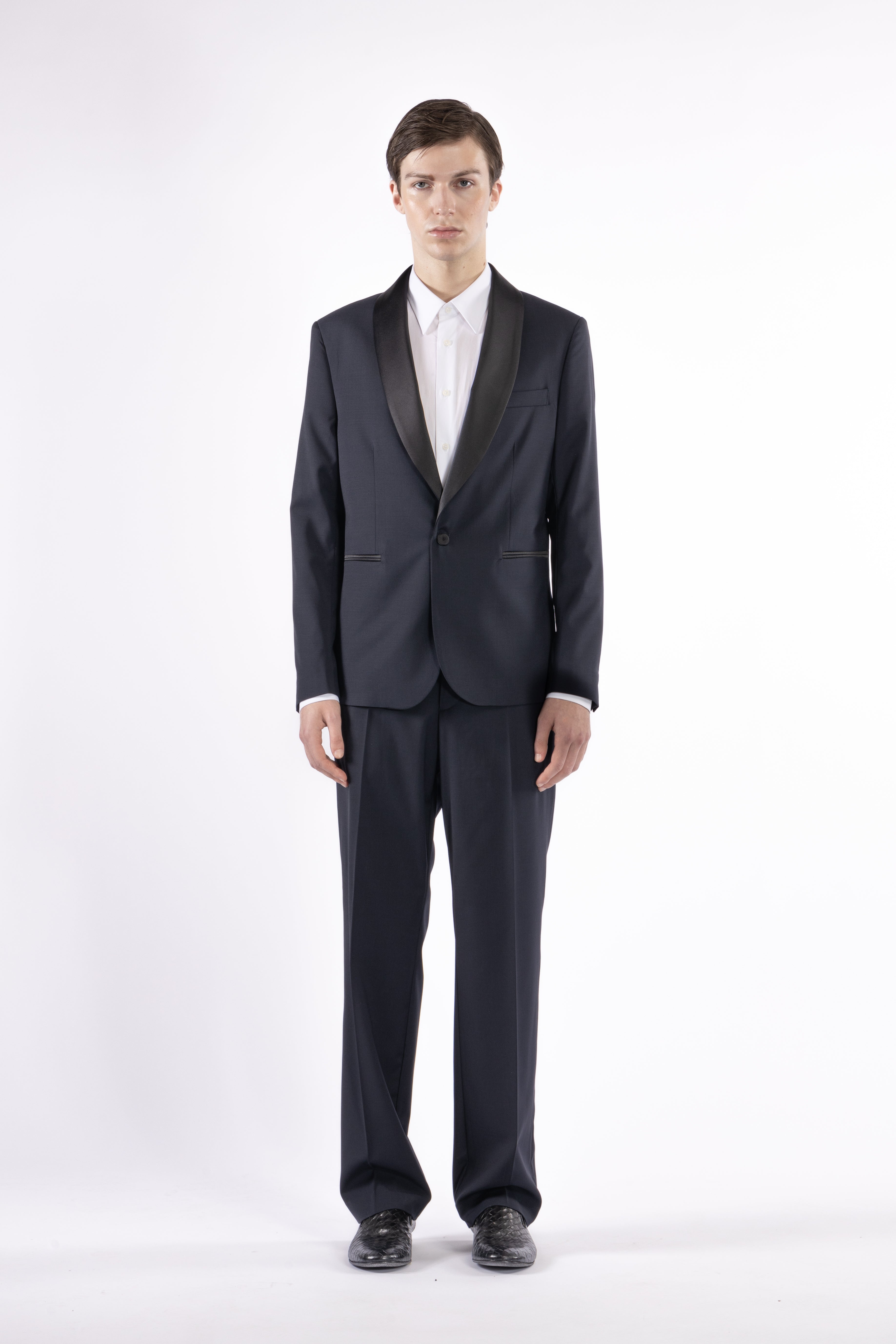 Pantalone da abito misto lana - Blu