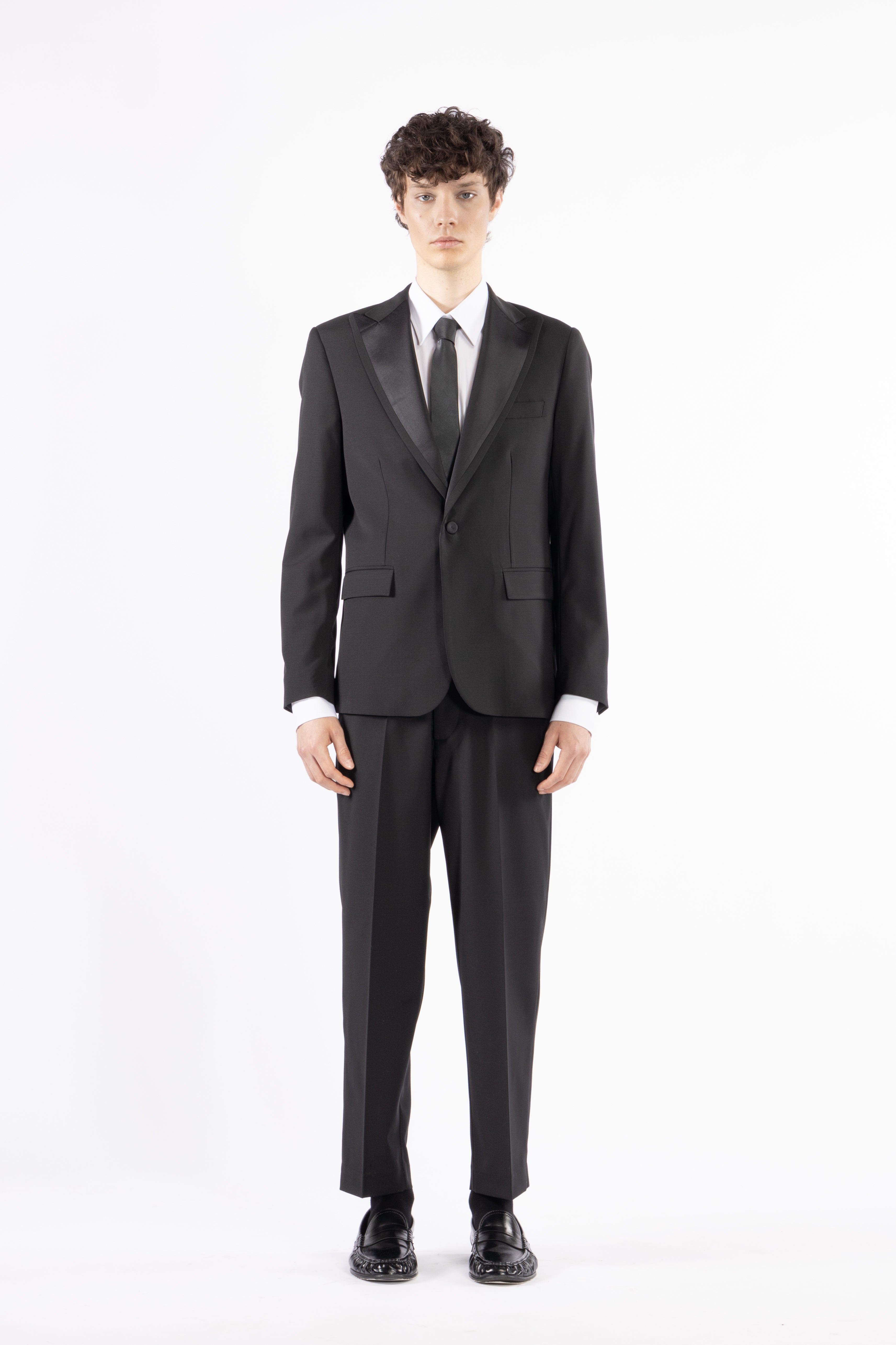 Giacca da abito misto lana - Nero