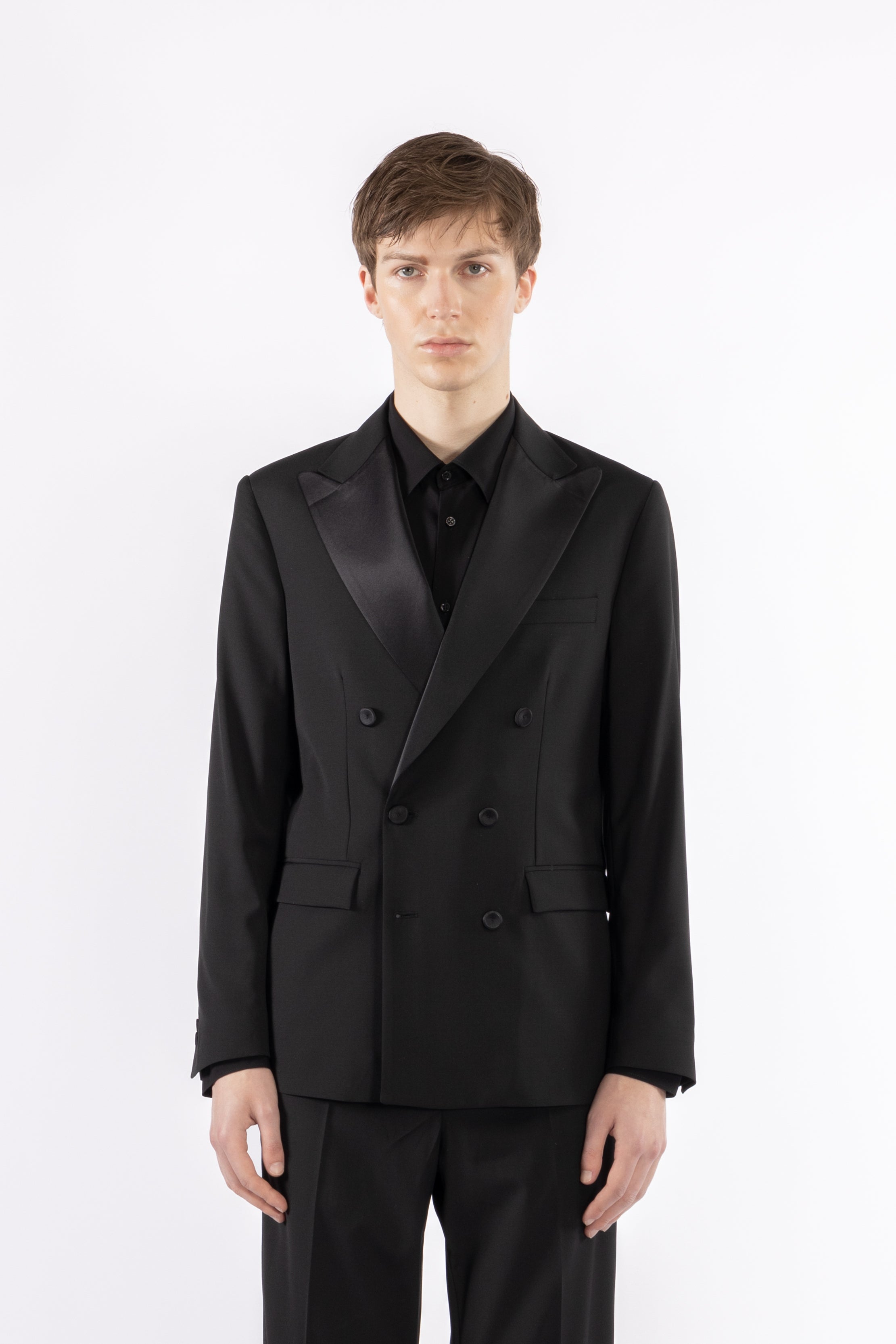 Giacca da abito misto lana - Nero