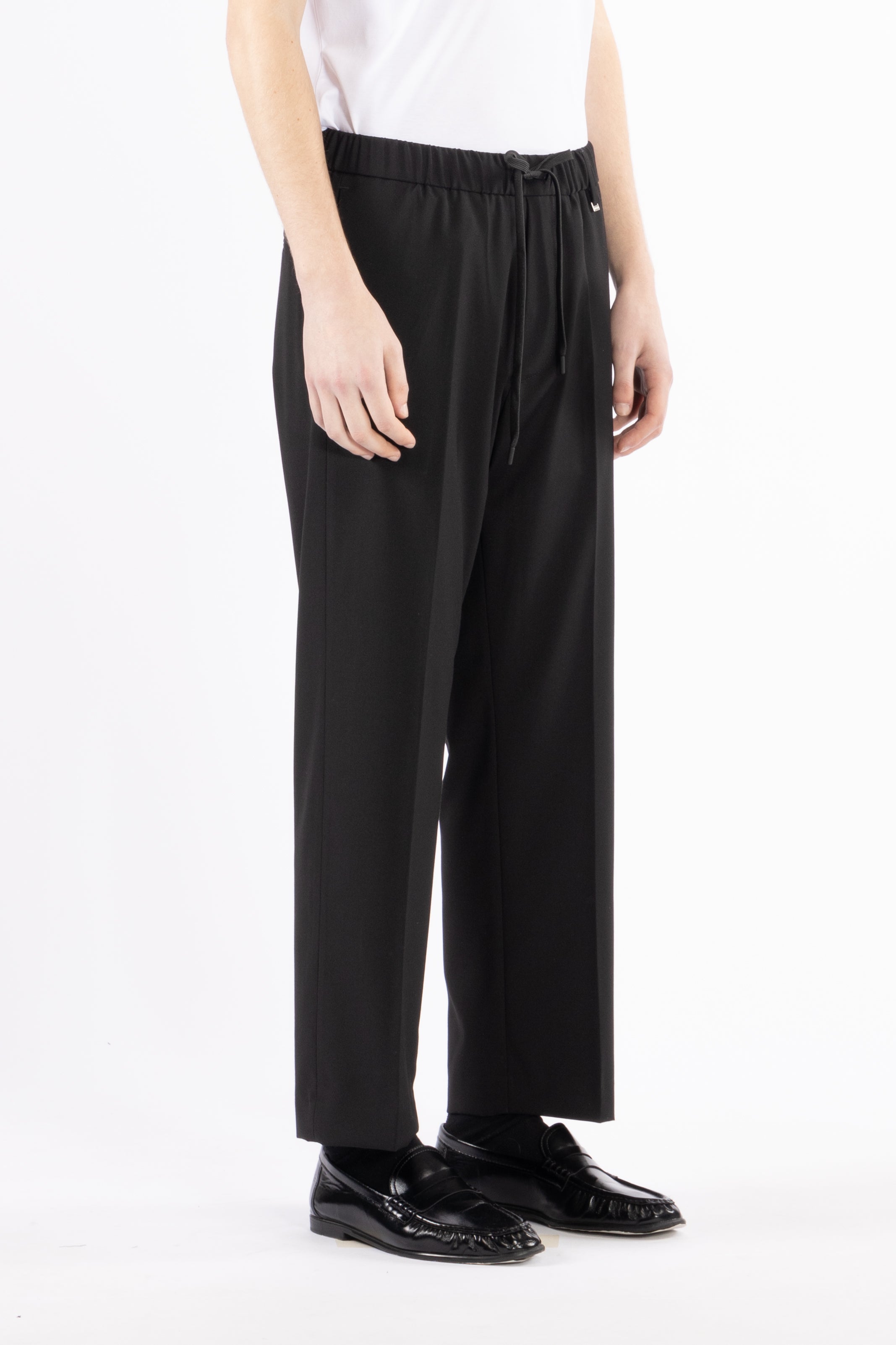 Pantalone con coulisse - Nero