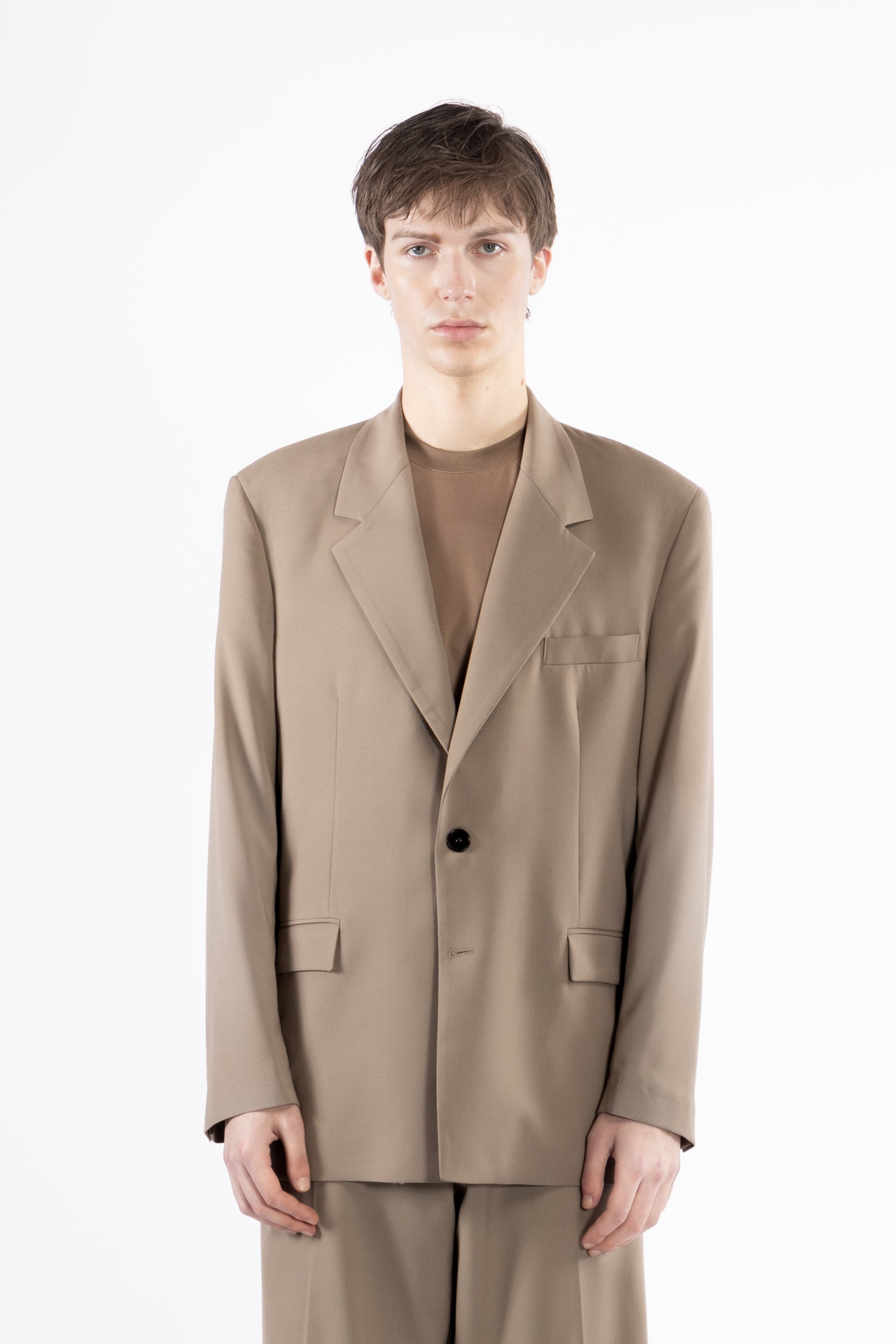 Giacca da abito oversize - Taupe
