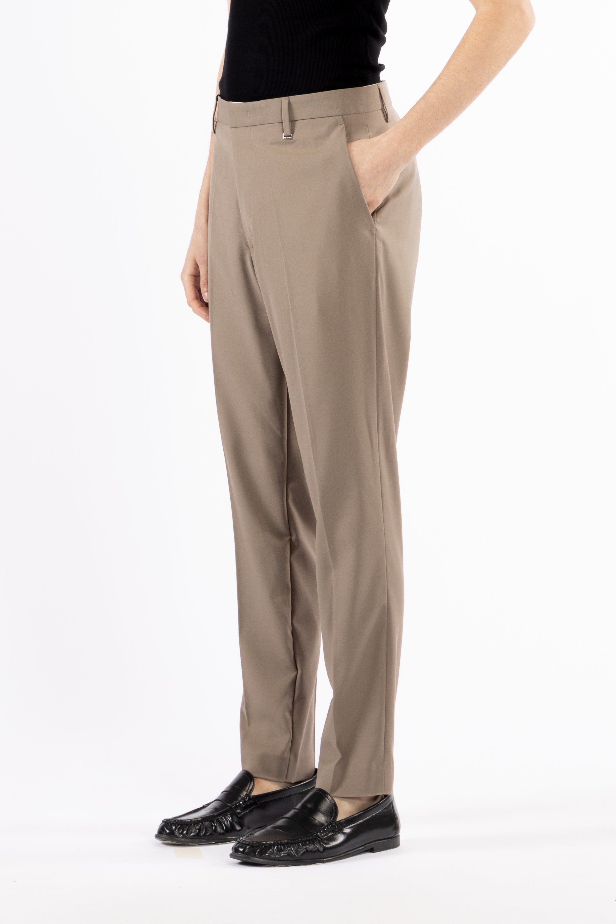 Pantalone tasca america regolare - Taupe