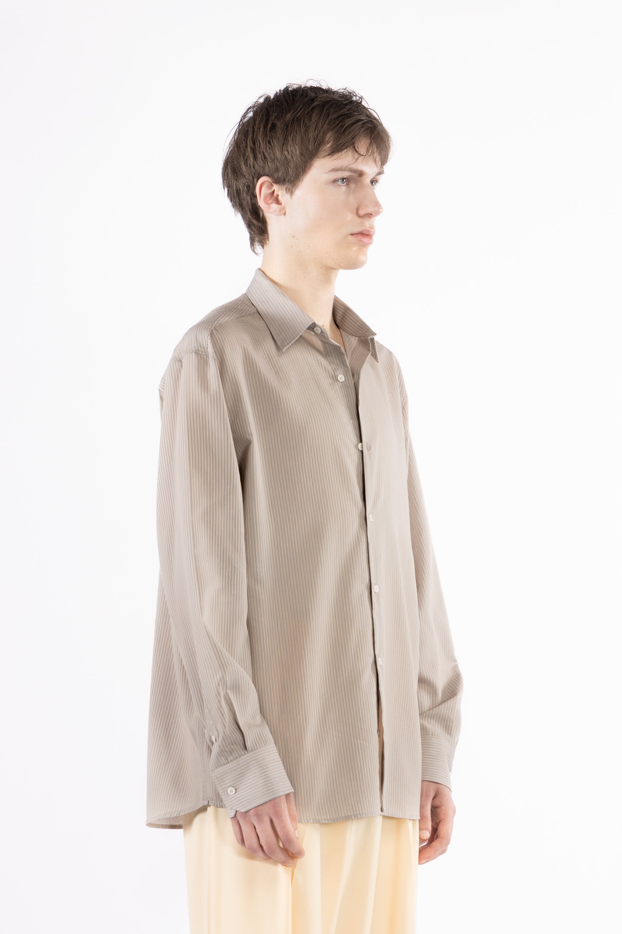 Camicia a righe in viscosa