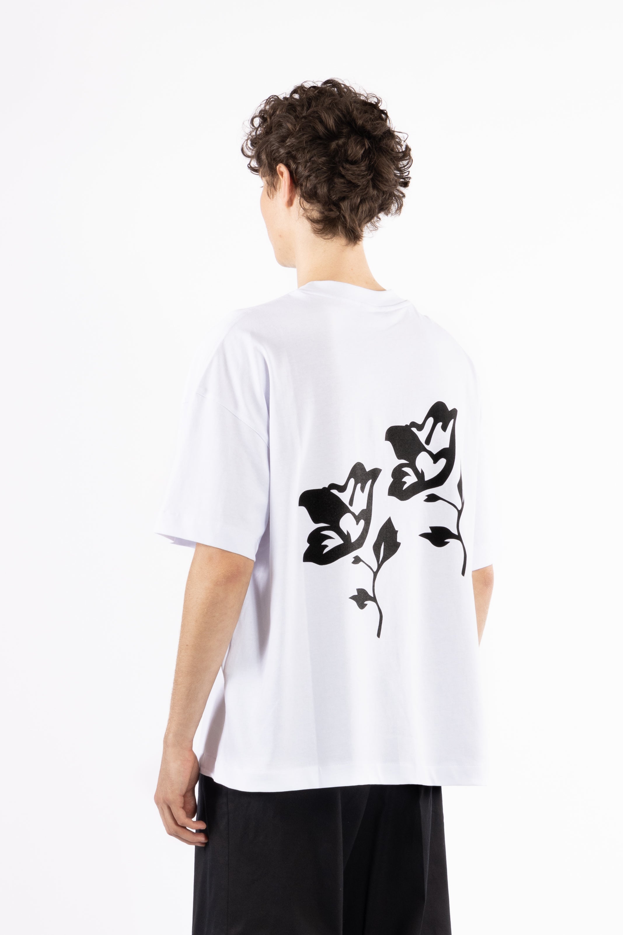 T-shirt oversize love is all - Bianco