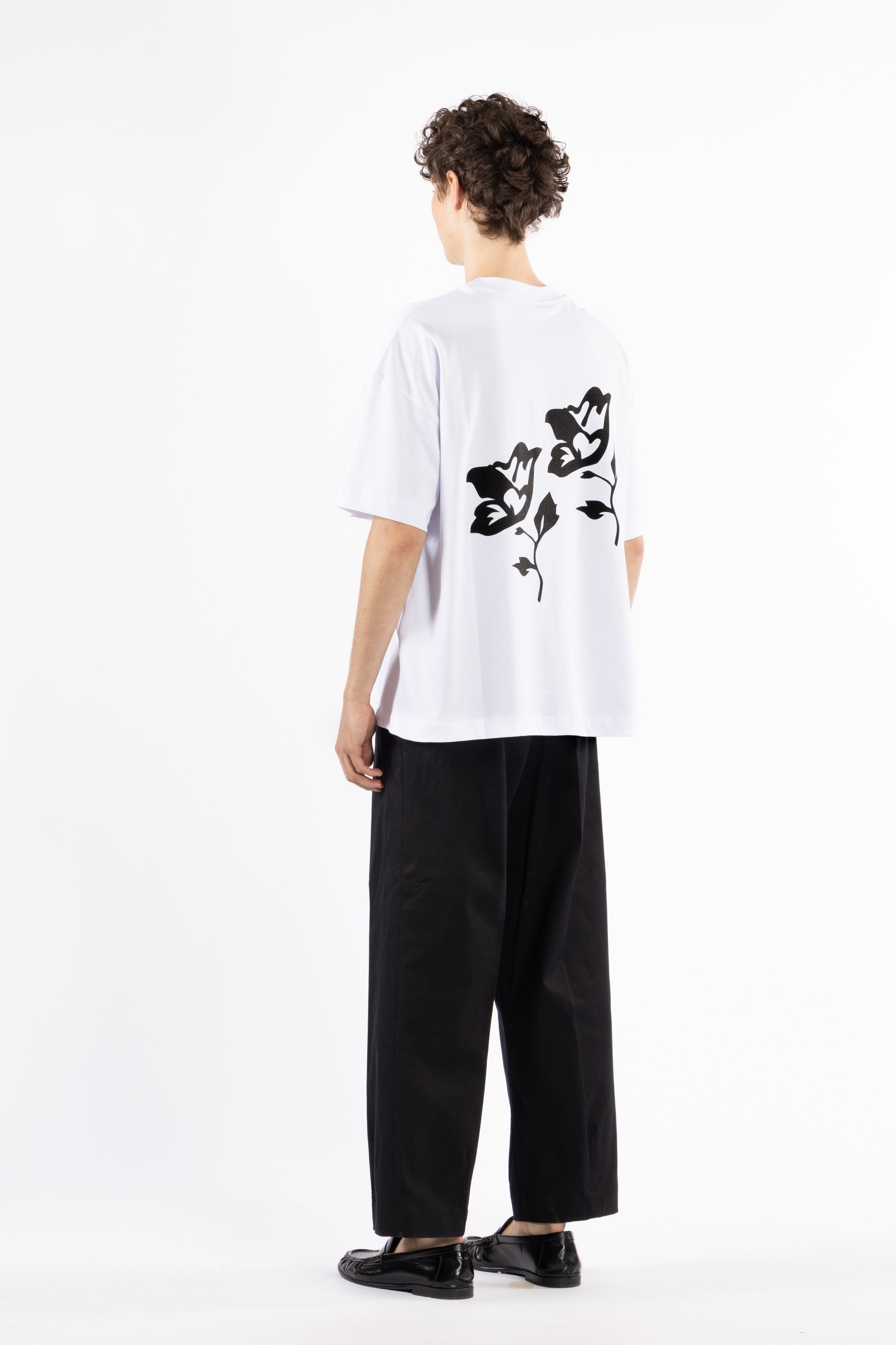T-shirt oversize love is all - Bianco