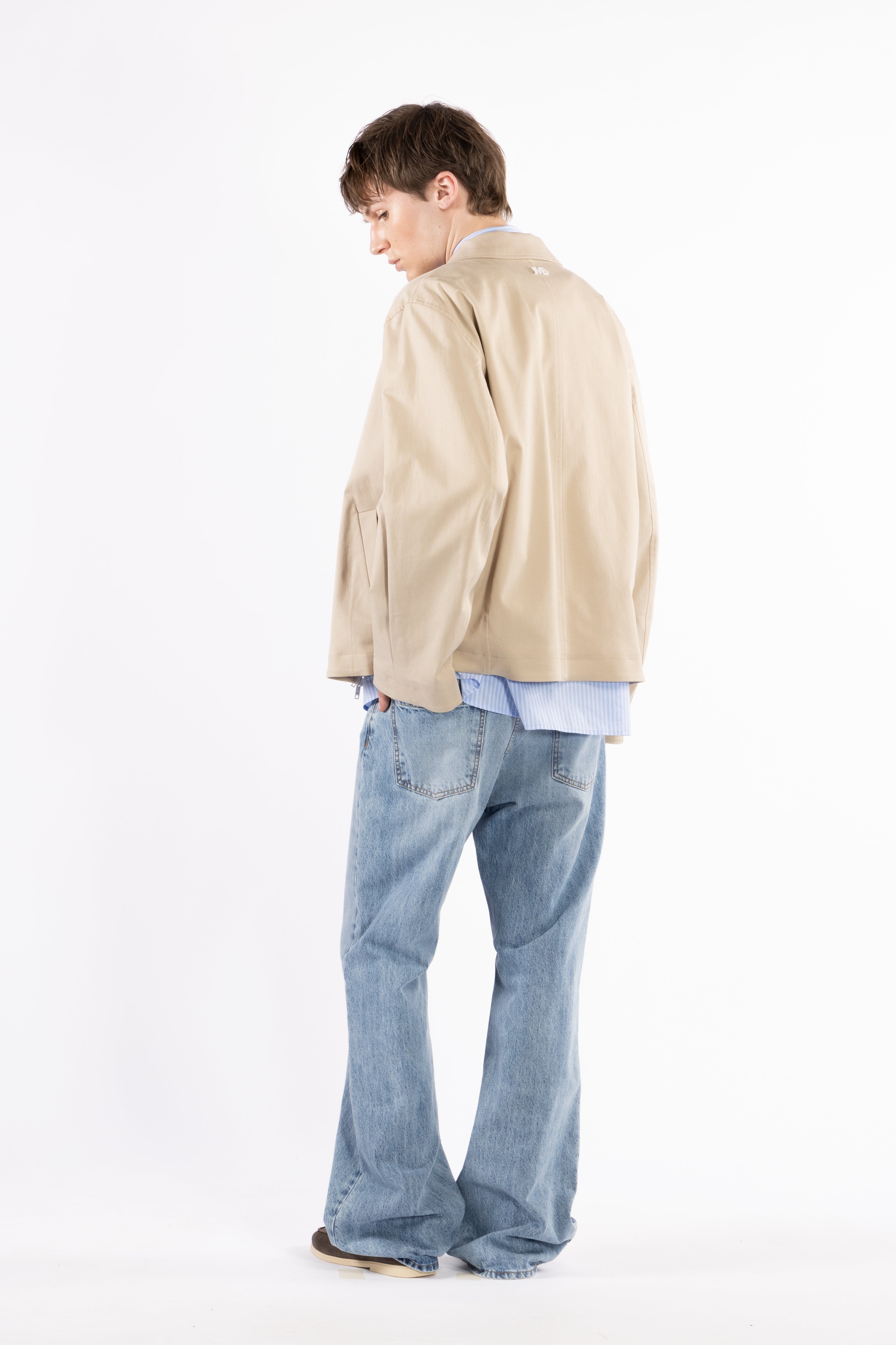 Jeans flare stone wash