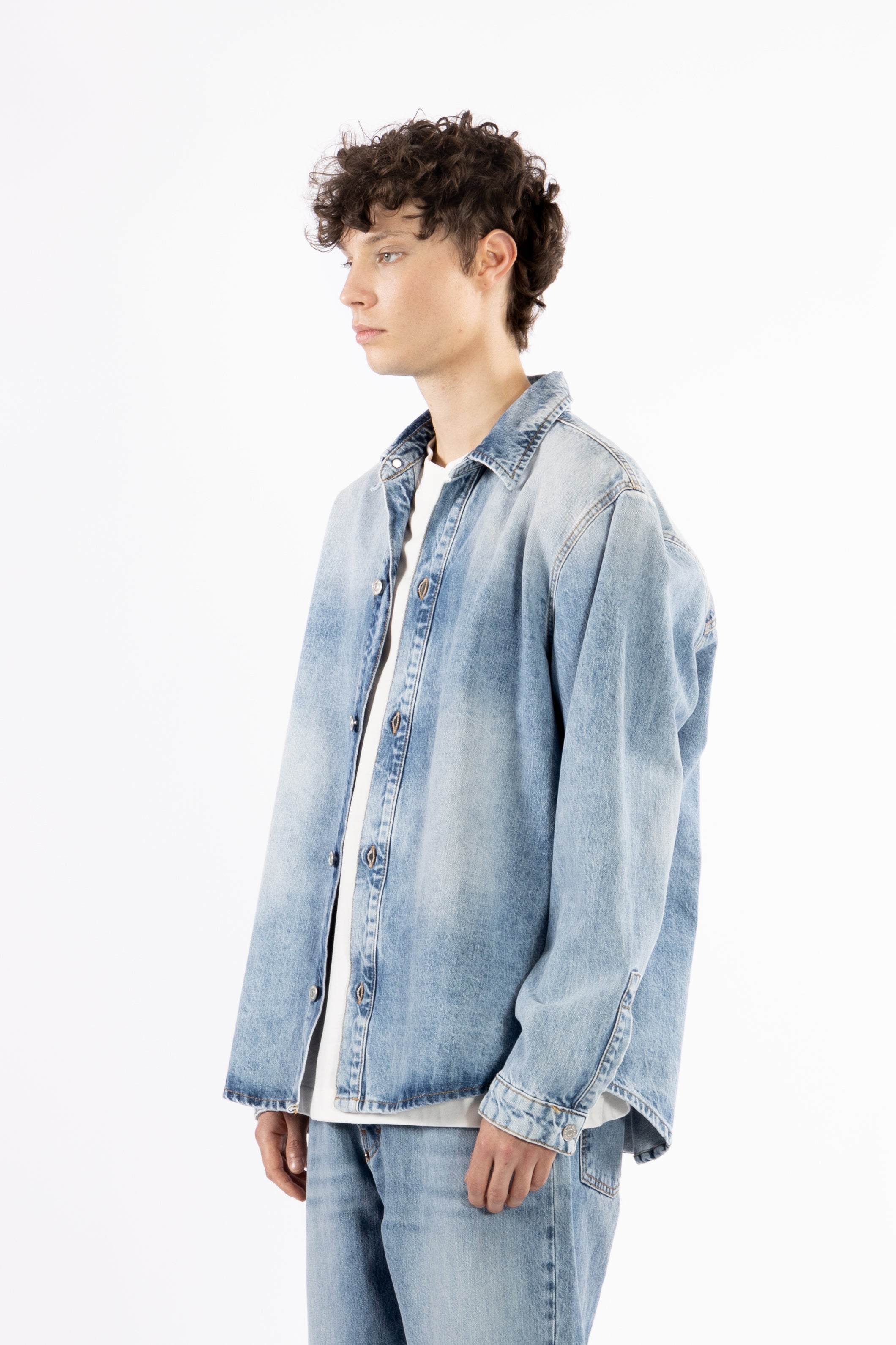 Camicia in cotone denim