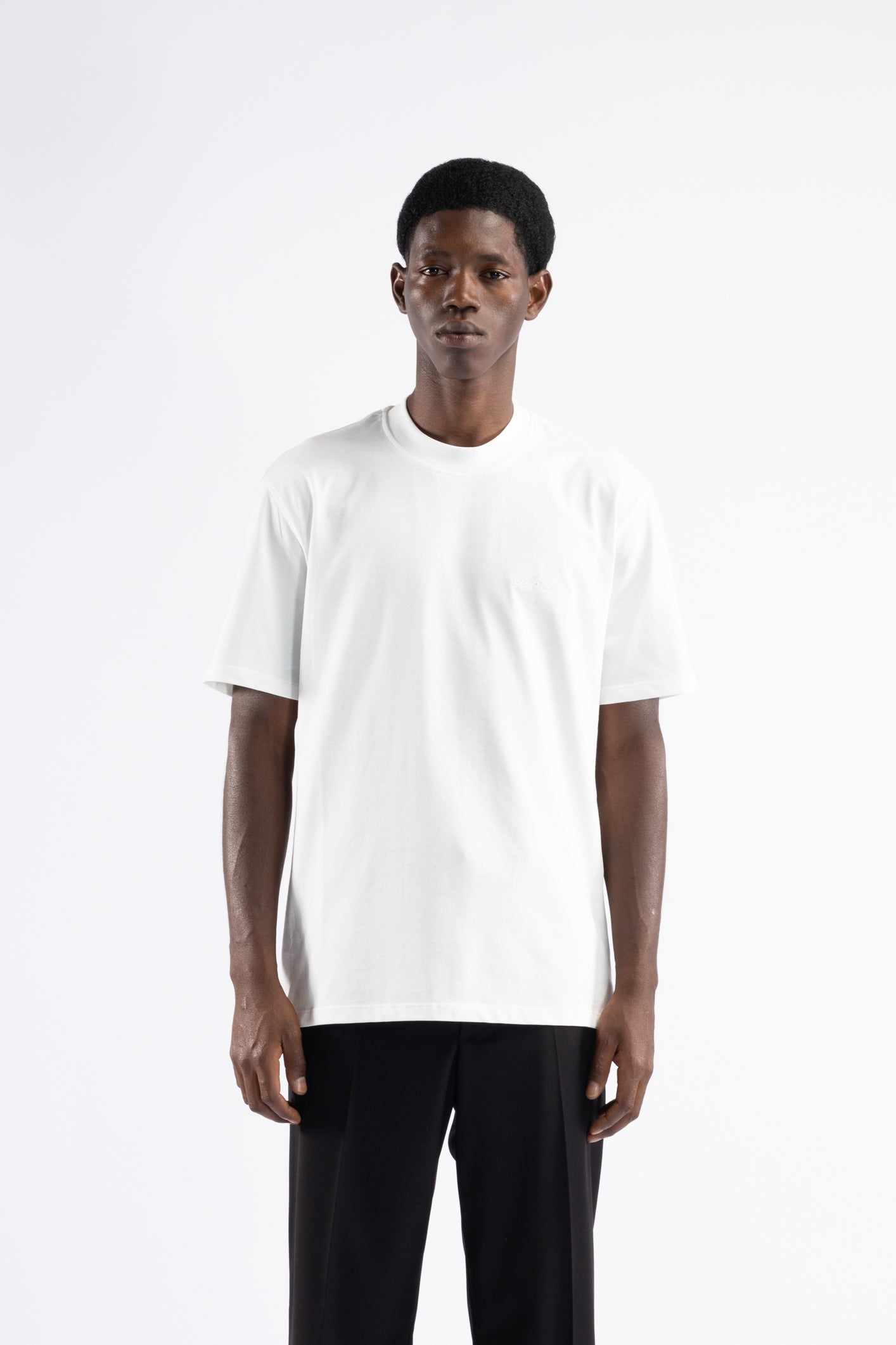 T-shirt in cotone regolare - Panna