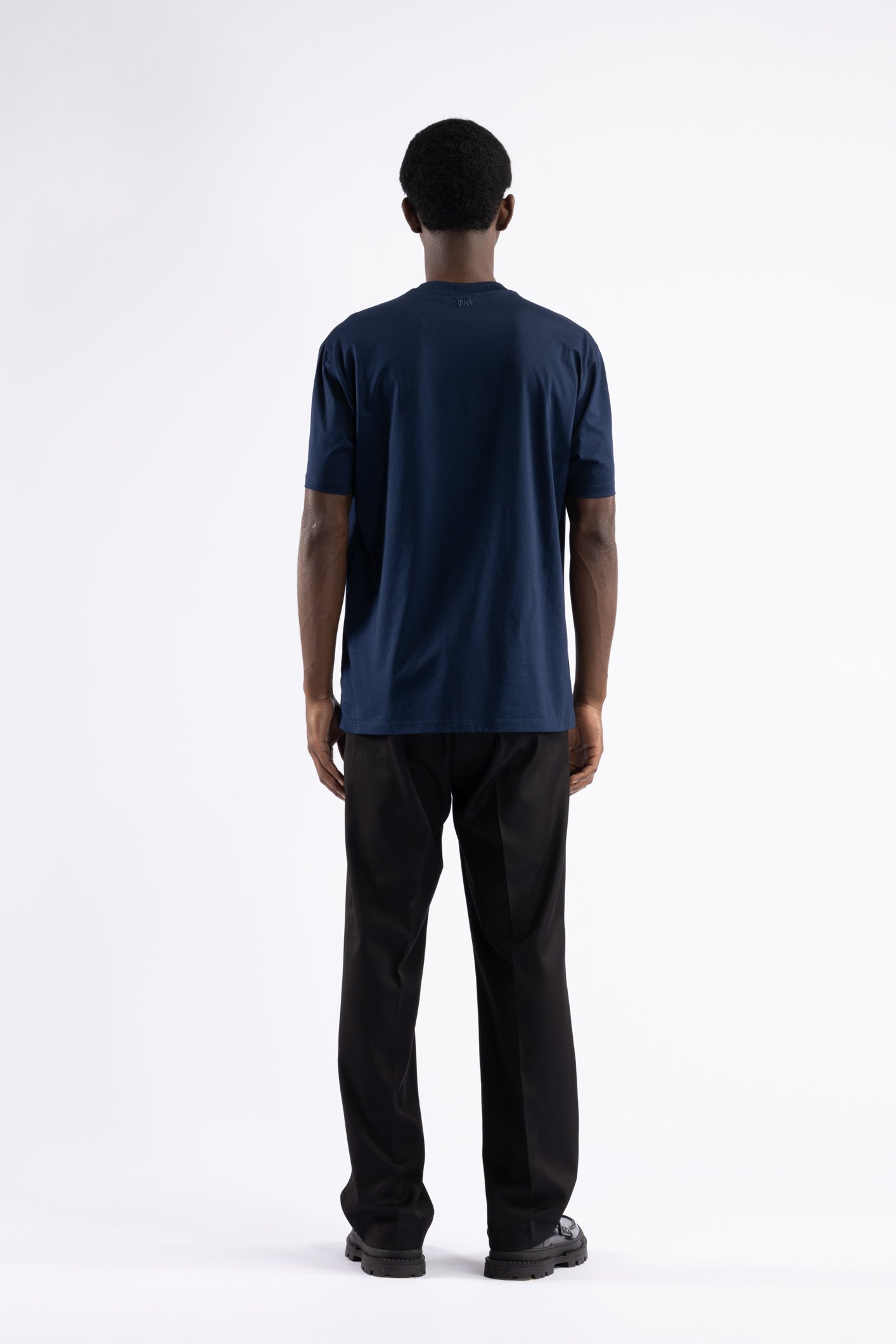 T-shirt in cotone mercerizzato - Blu