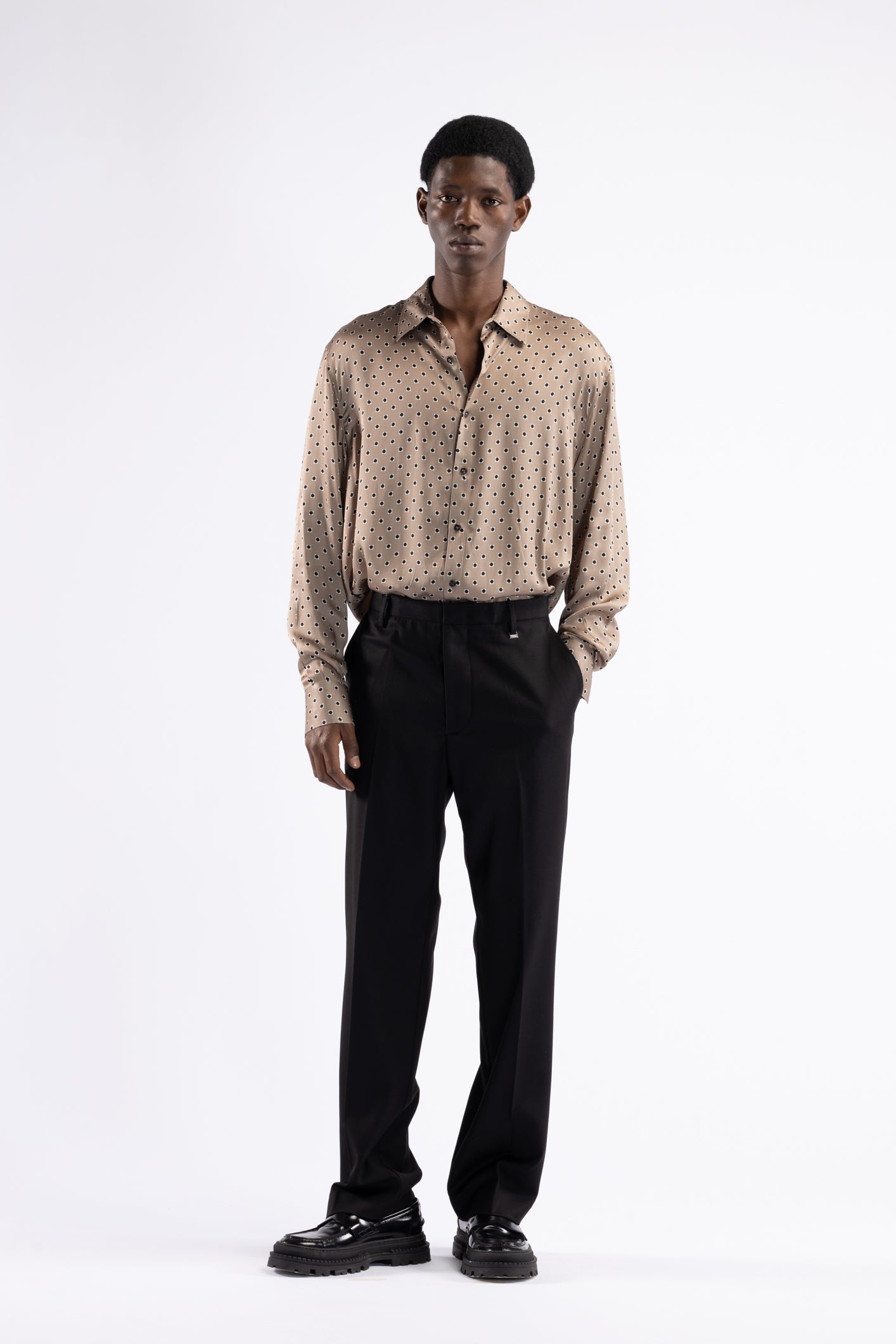 Camicia in viscosa fantasia