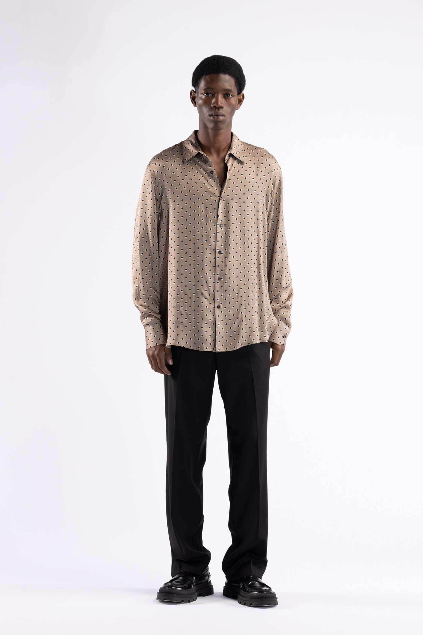 Camicia in viscosa fantasia