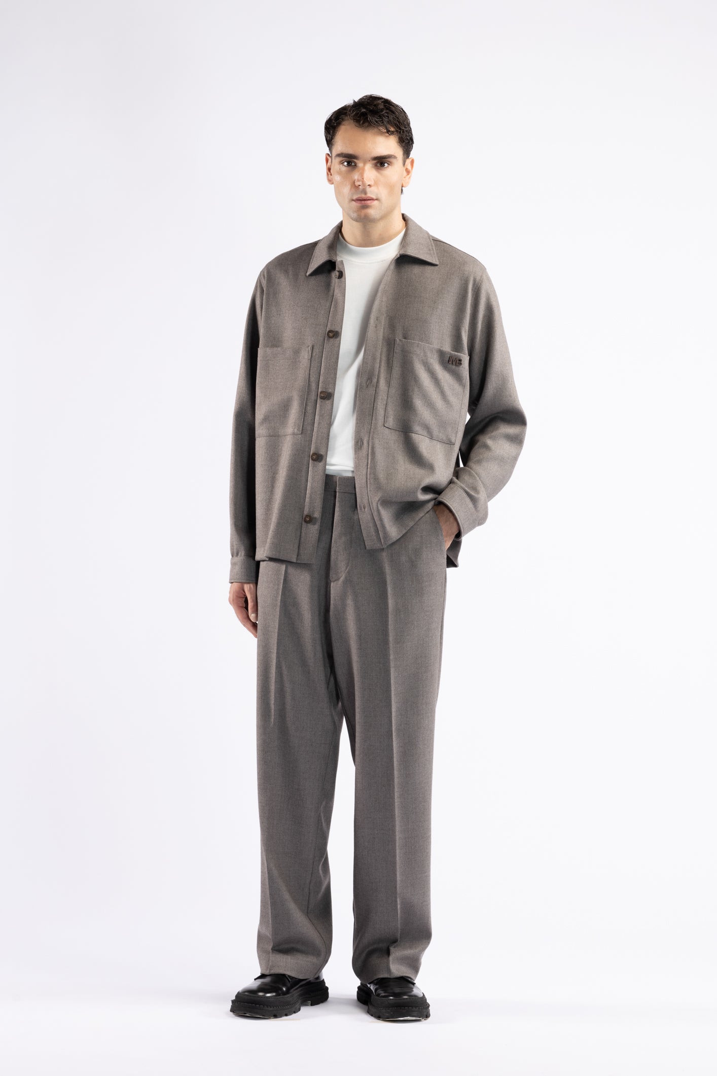 Camicia da coordinato - Tortora