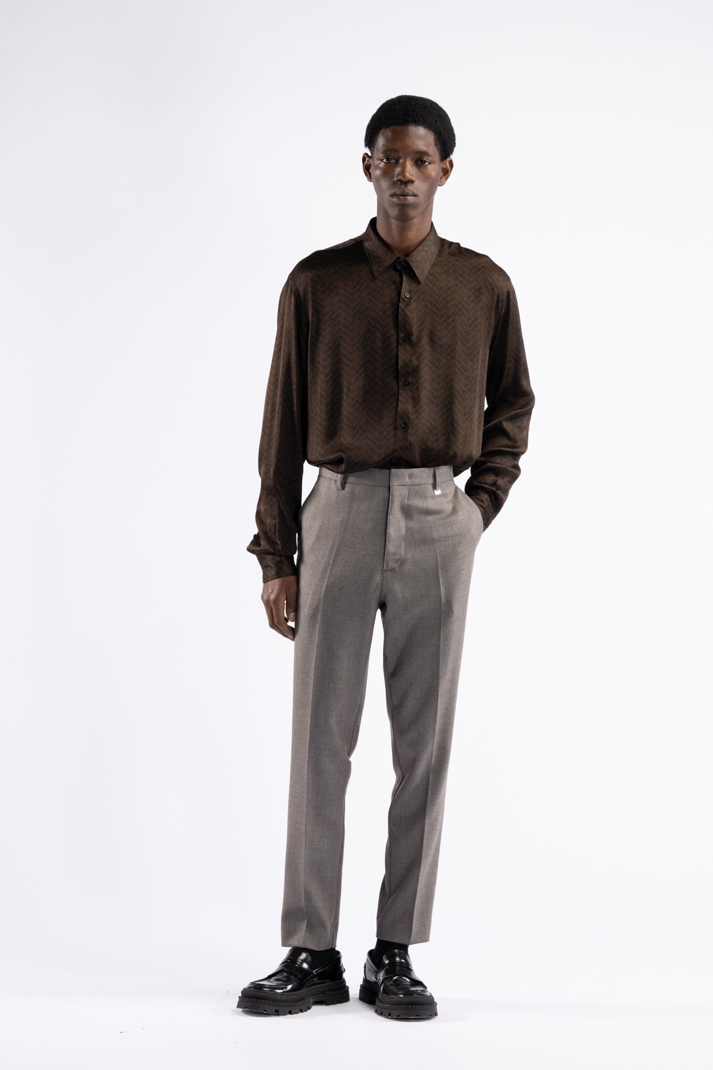 Pantalone da completo regolare - Tortora
