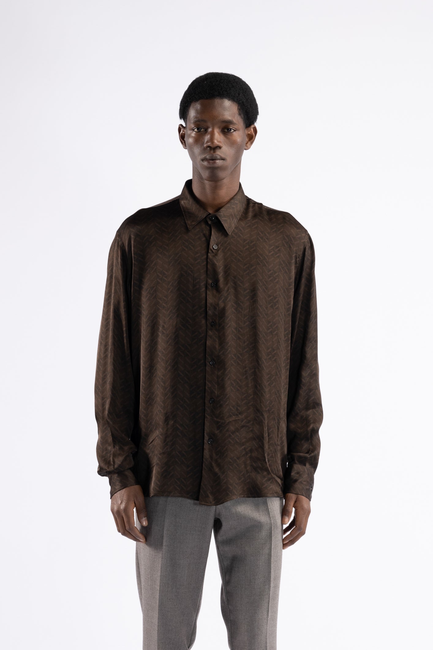 Camicia in viscosa fantasia