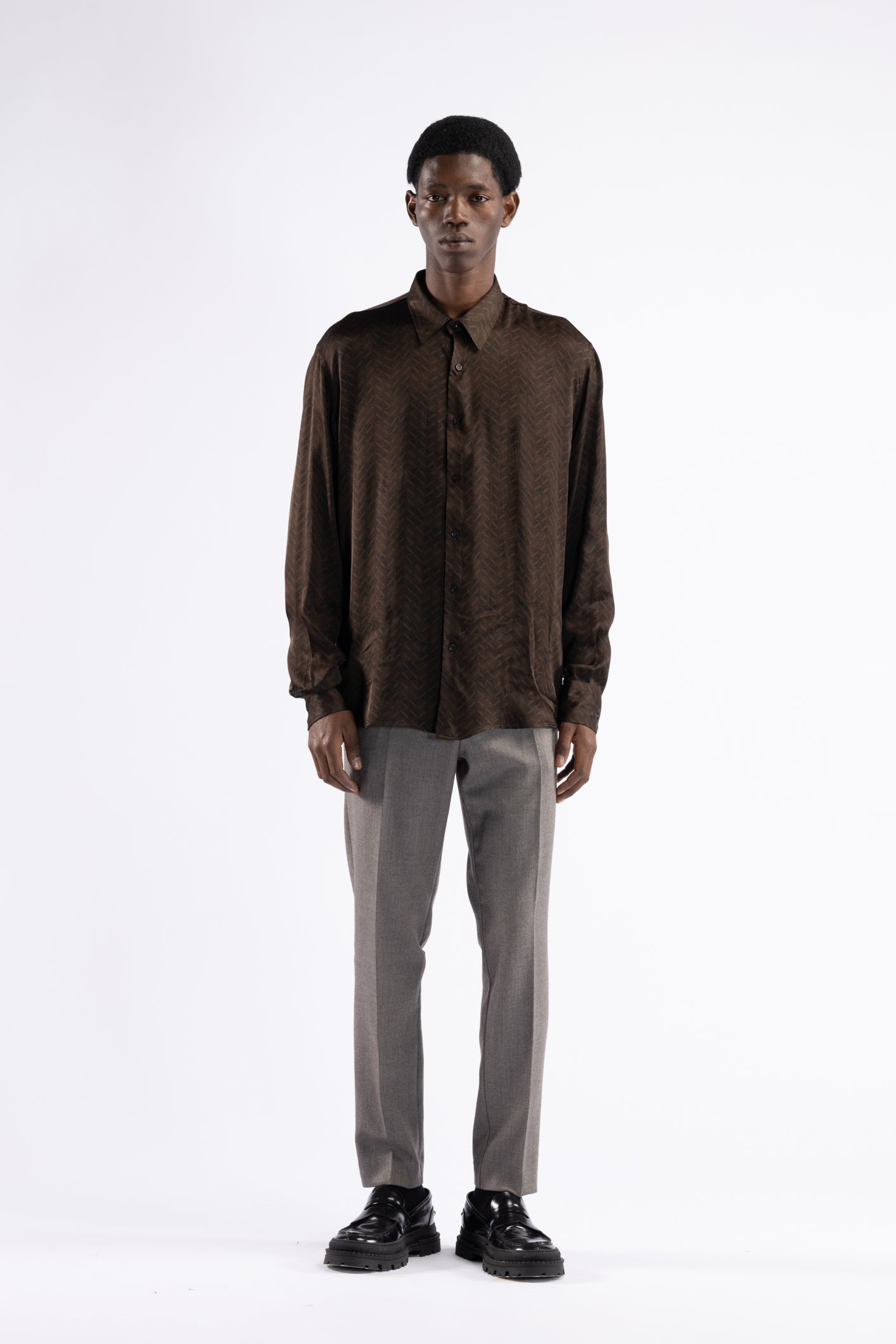 Camicia in viscosa fantasia