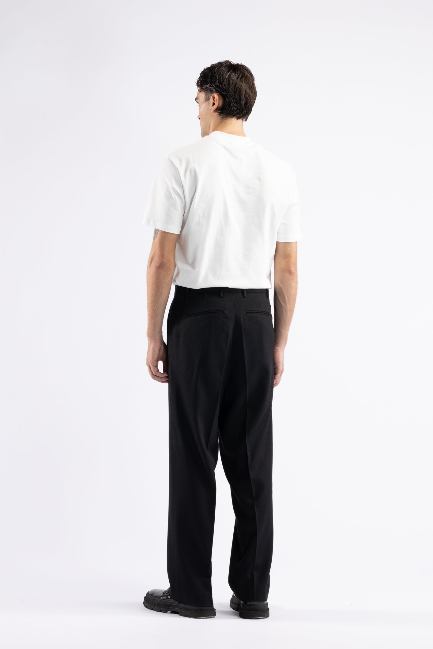 Pantalone fondo ampio - Nero