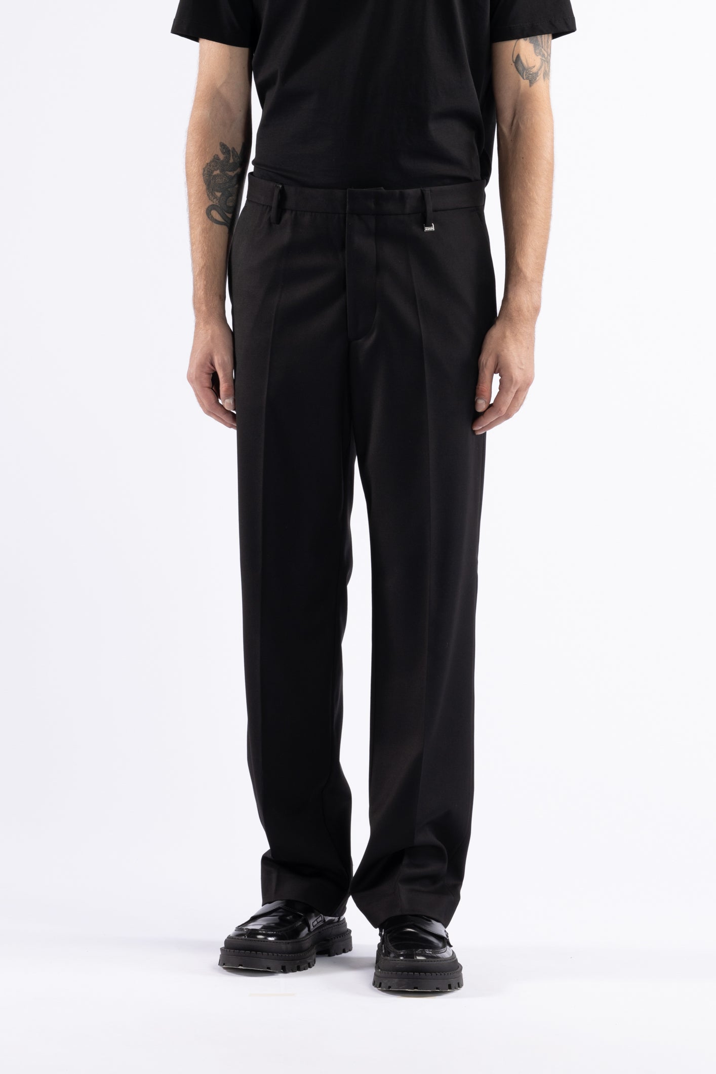 Pantalone gamba dritta - Nero