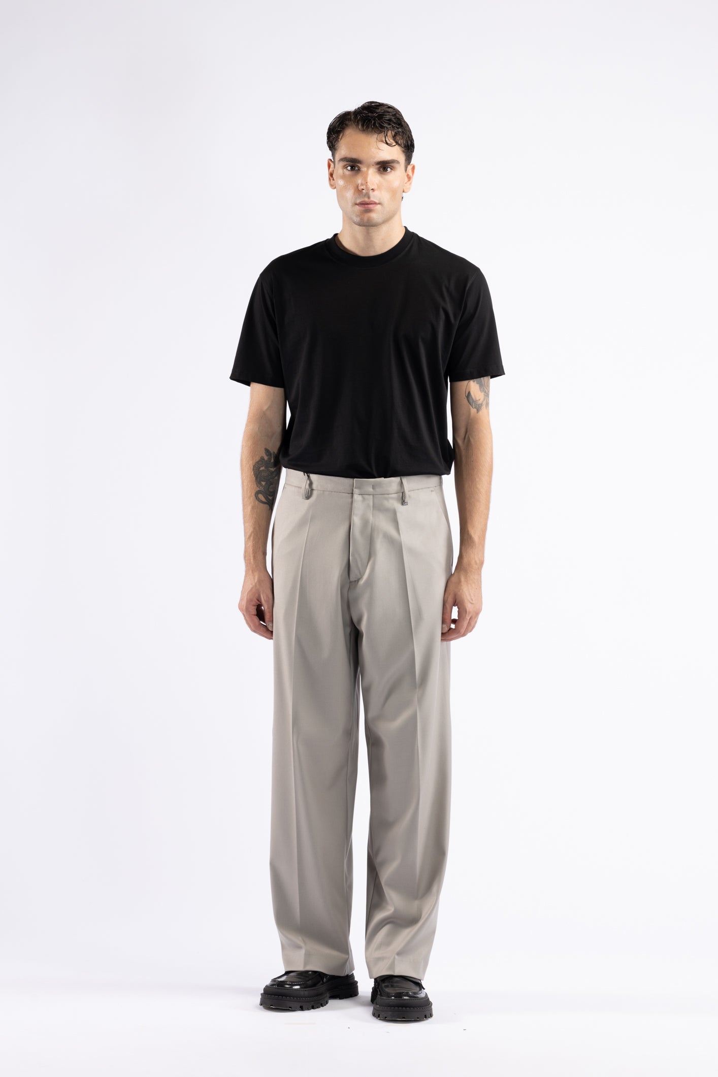 Pantalone fondo ampio - Mastice