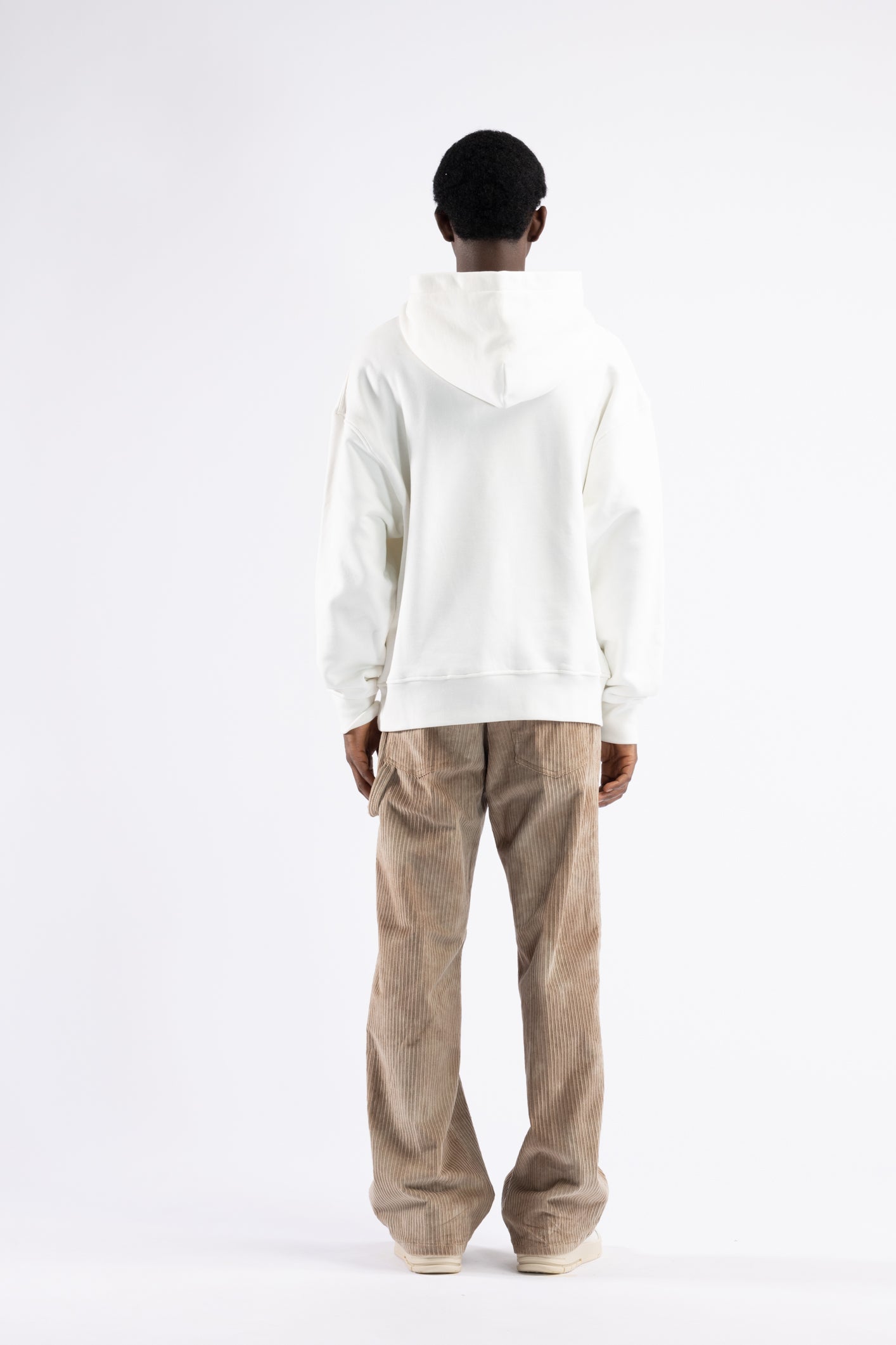 Felpa oversize stampa rondini - Panna