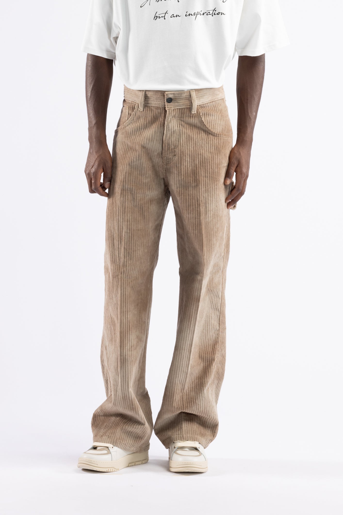Jeans in velluto a coste di cotone