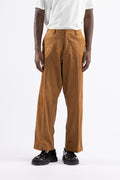Pantalone effetto scamosciato - Tabacco