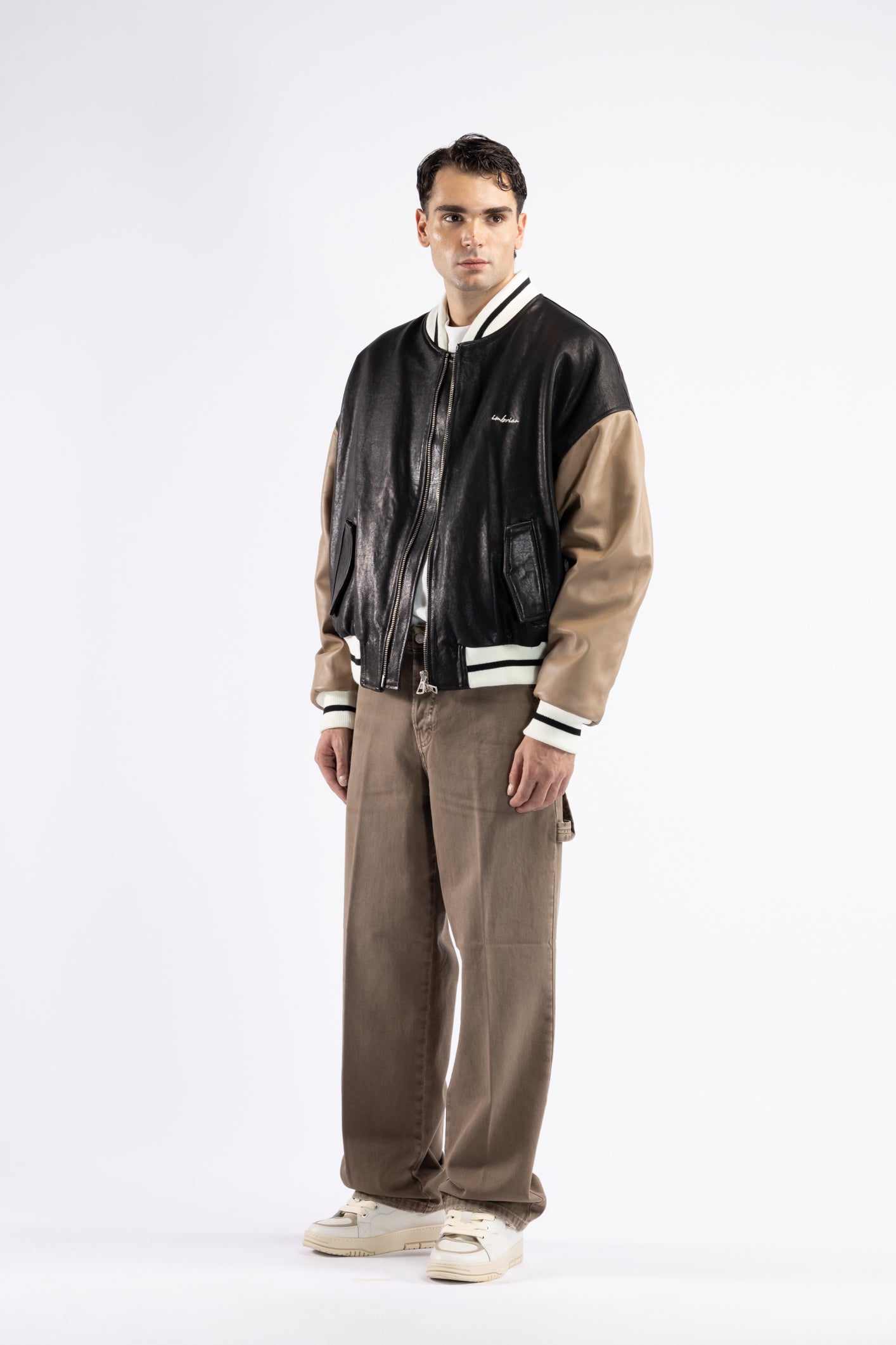 Jean de charpentier délavé - Gris tourterelle